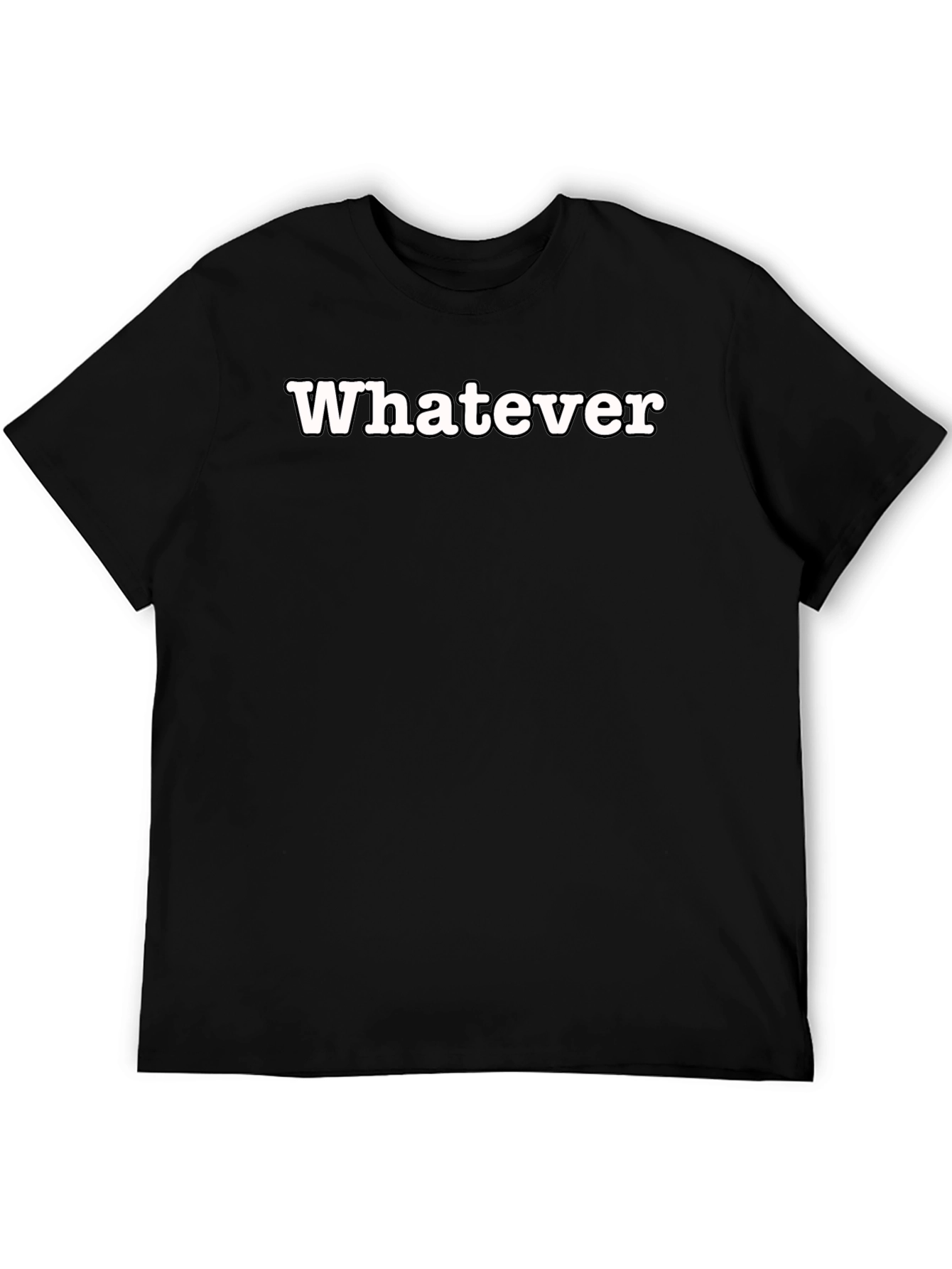 Black Whatever Black Graphic Tee - Men's Casual Style view 5