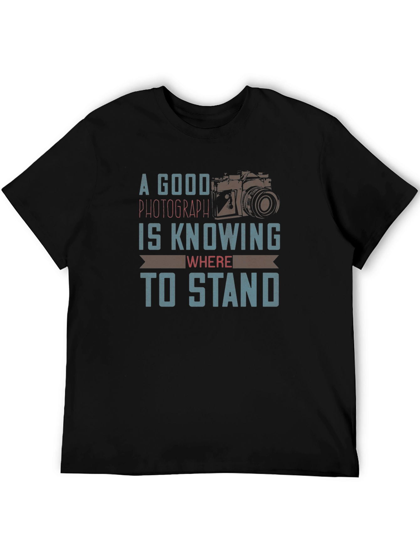 Black Photographer T-Shirt: Know Where to Stand! view 5