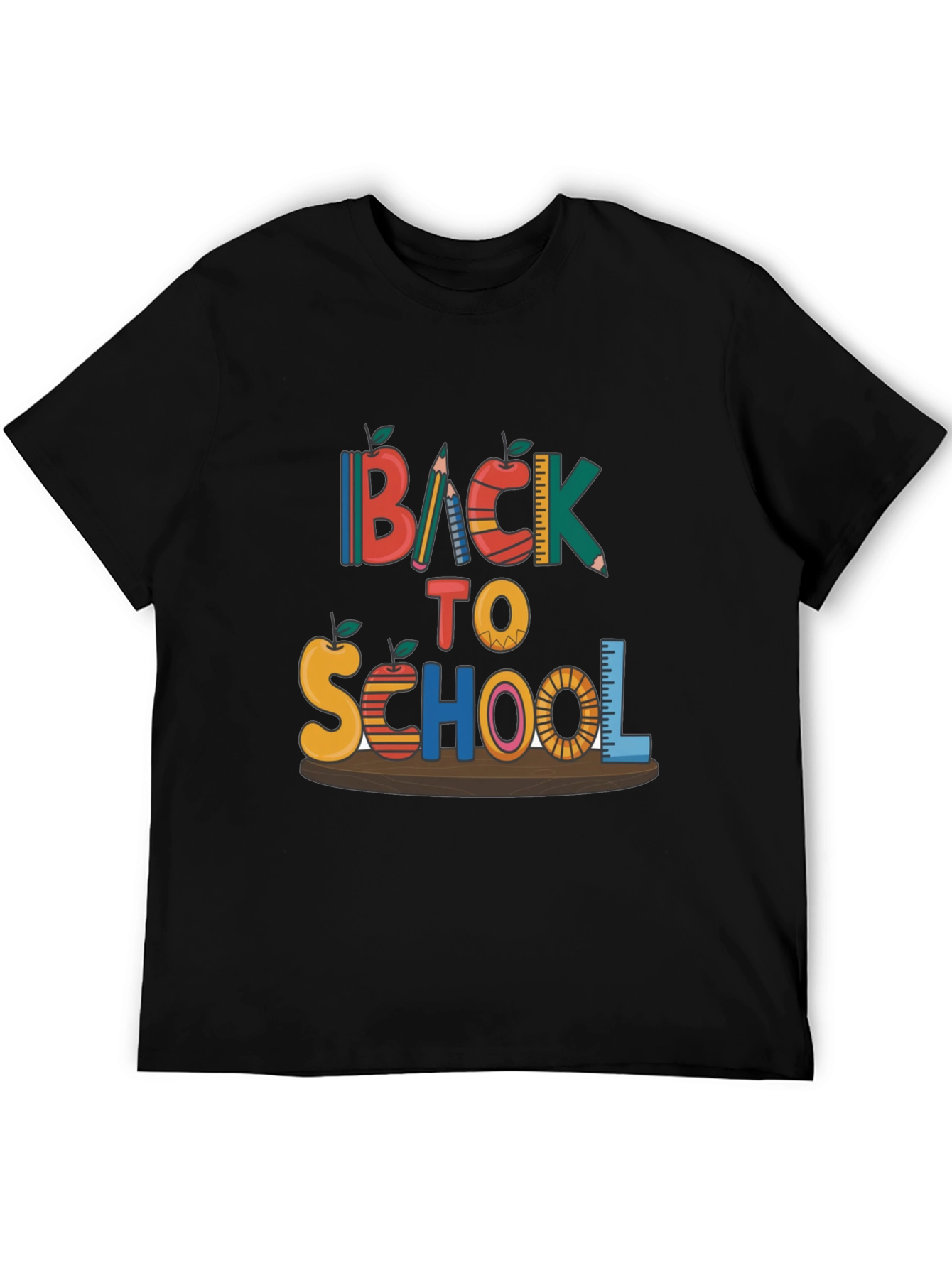 Black Back To School T-Shirt view 5