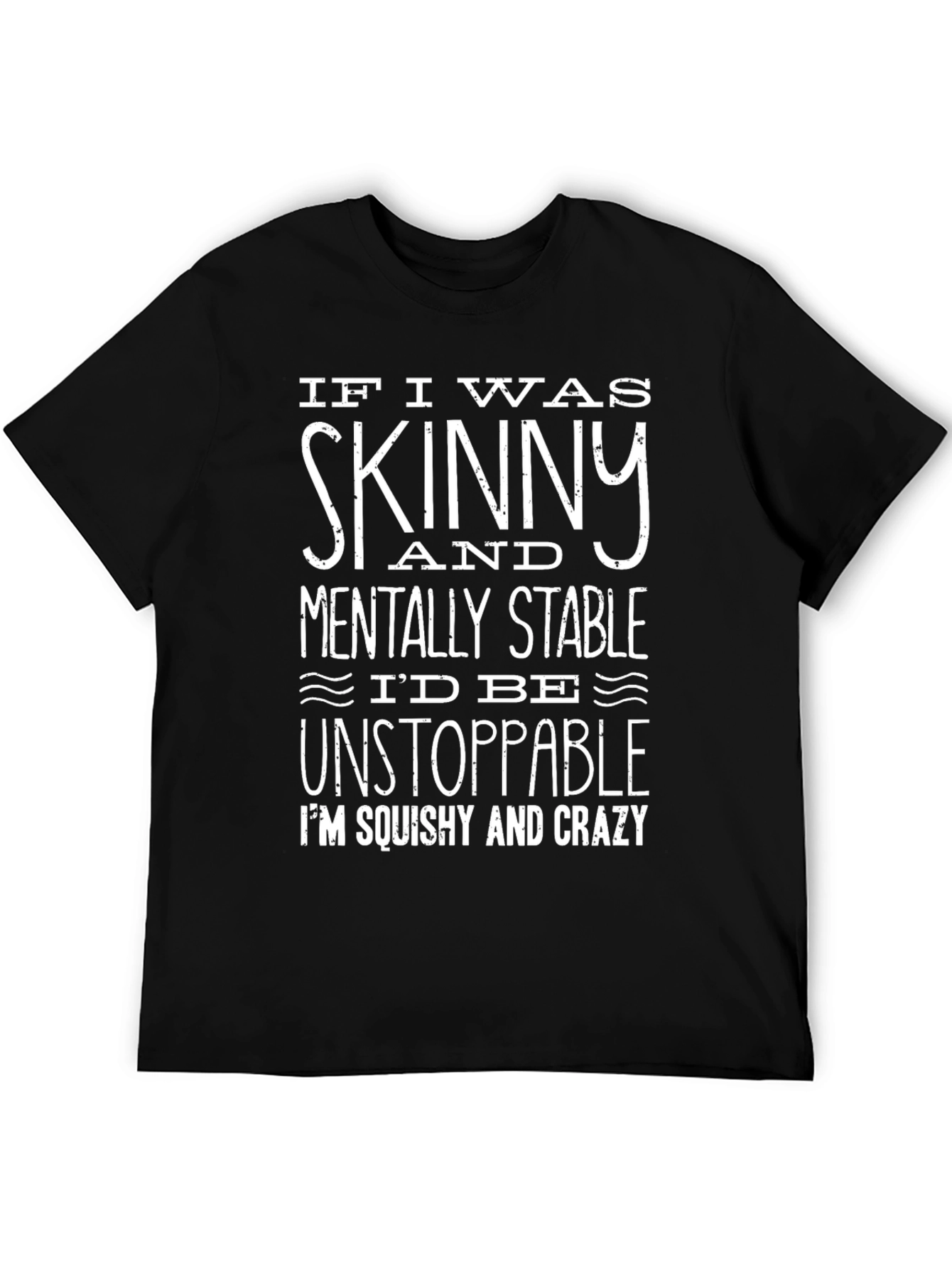 Black Skinny & Stable Graphic T-Shirt - Funny Slogan Tee view 5
