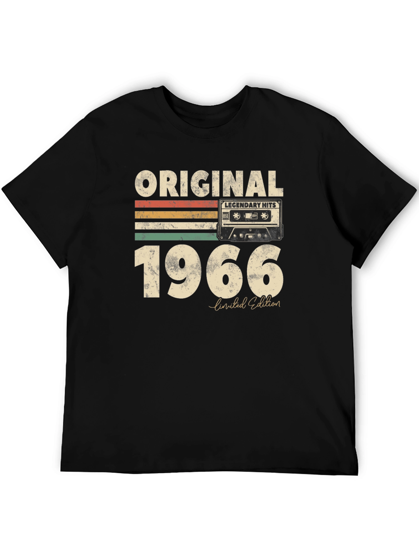 Black Original 1966 Legendary Hits T-Shirt view 5