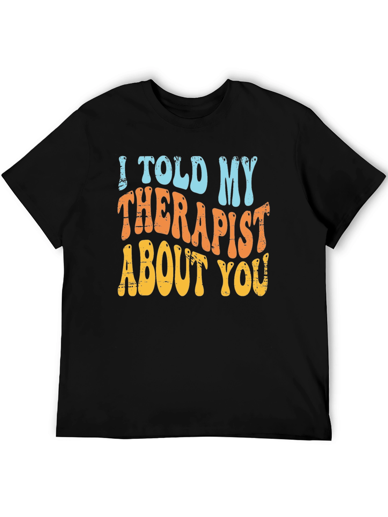 Black Therapist Humor T-Shirt view 5