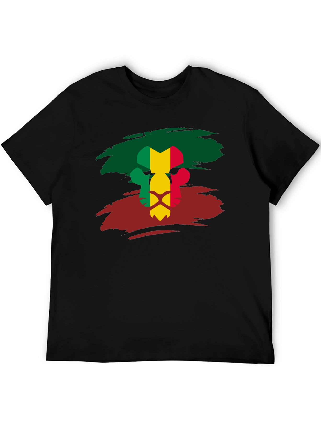 Mali Flag Lion Head T-Shirt - 5