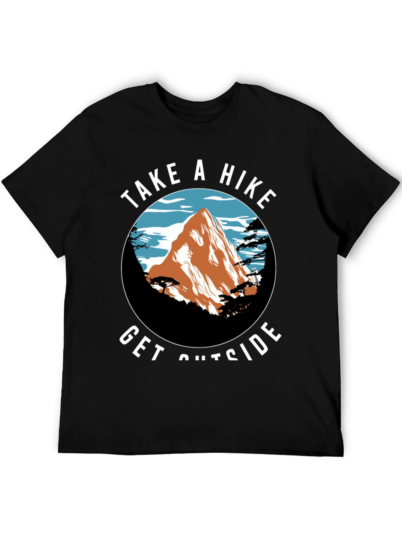 Black Take a Hike Tee - Nature Adventure Shirt view 5
