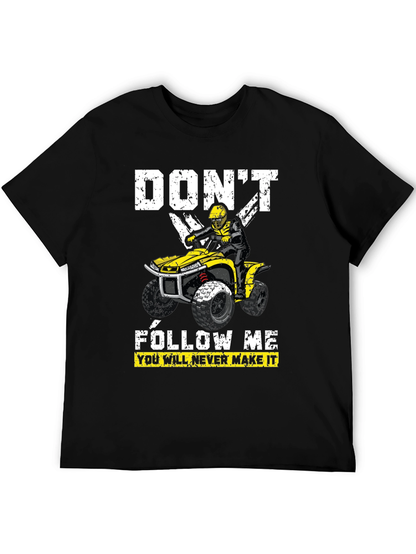 Black Don't Follow Me ATV T-Shirt view 5