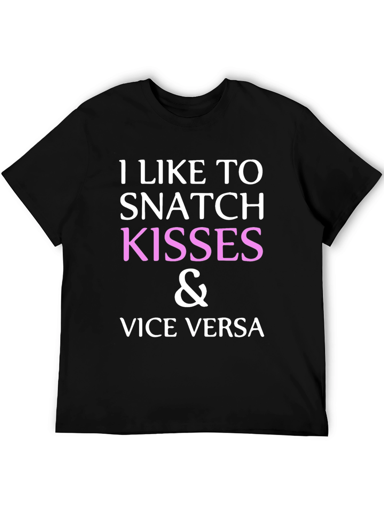 Black Snatch Kisses & Vice Versa Graphic Tee view 5