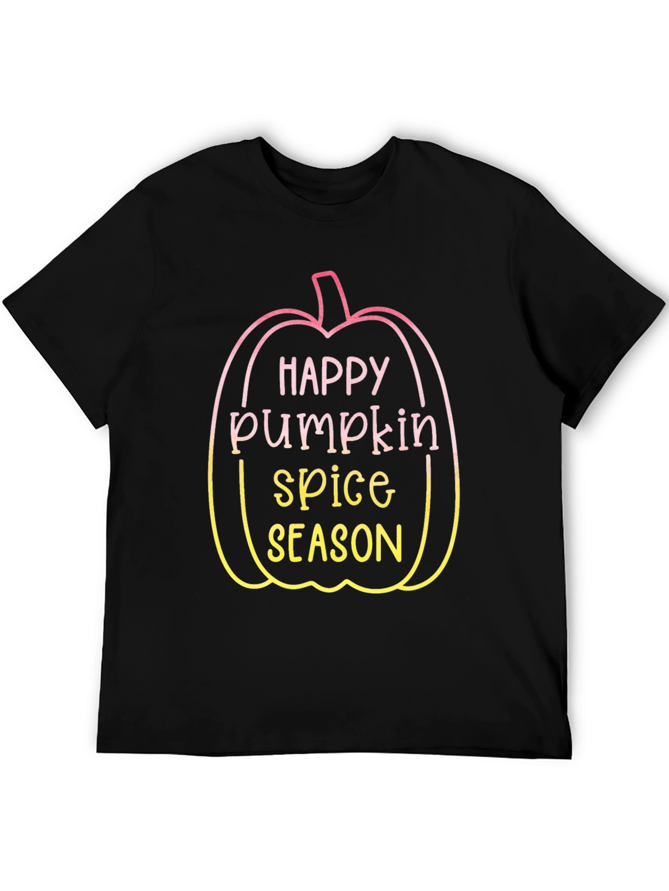 Black Happy Pumpkin Spice Season T-Shirt view 5