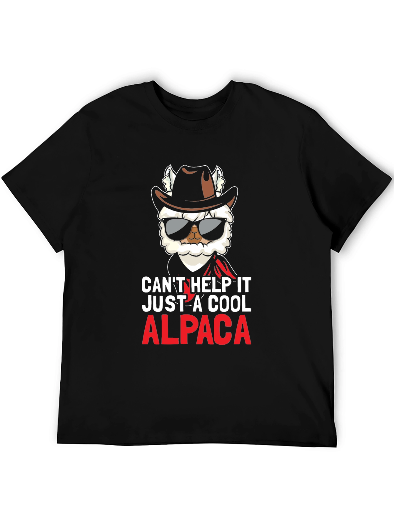 Black Cool Alpaca T-Shirt view 5