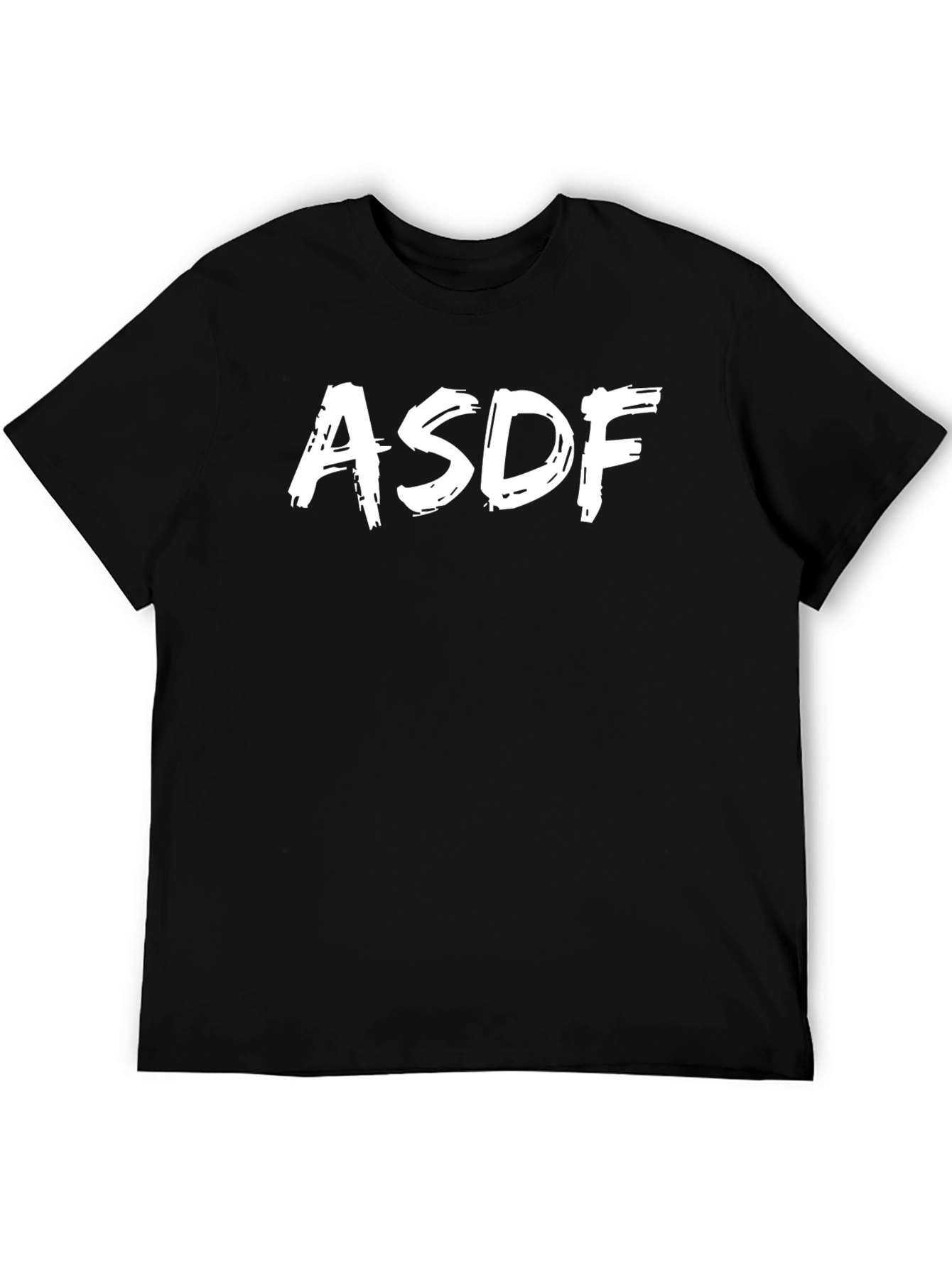 Black ASDF Black Crew Neck T-Shirt view 5