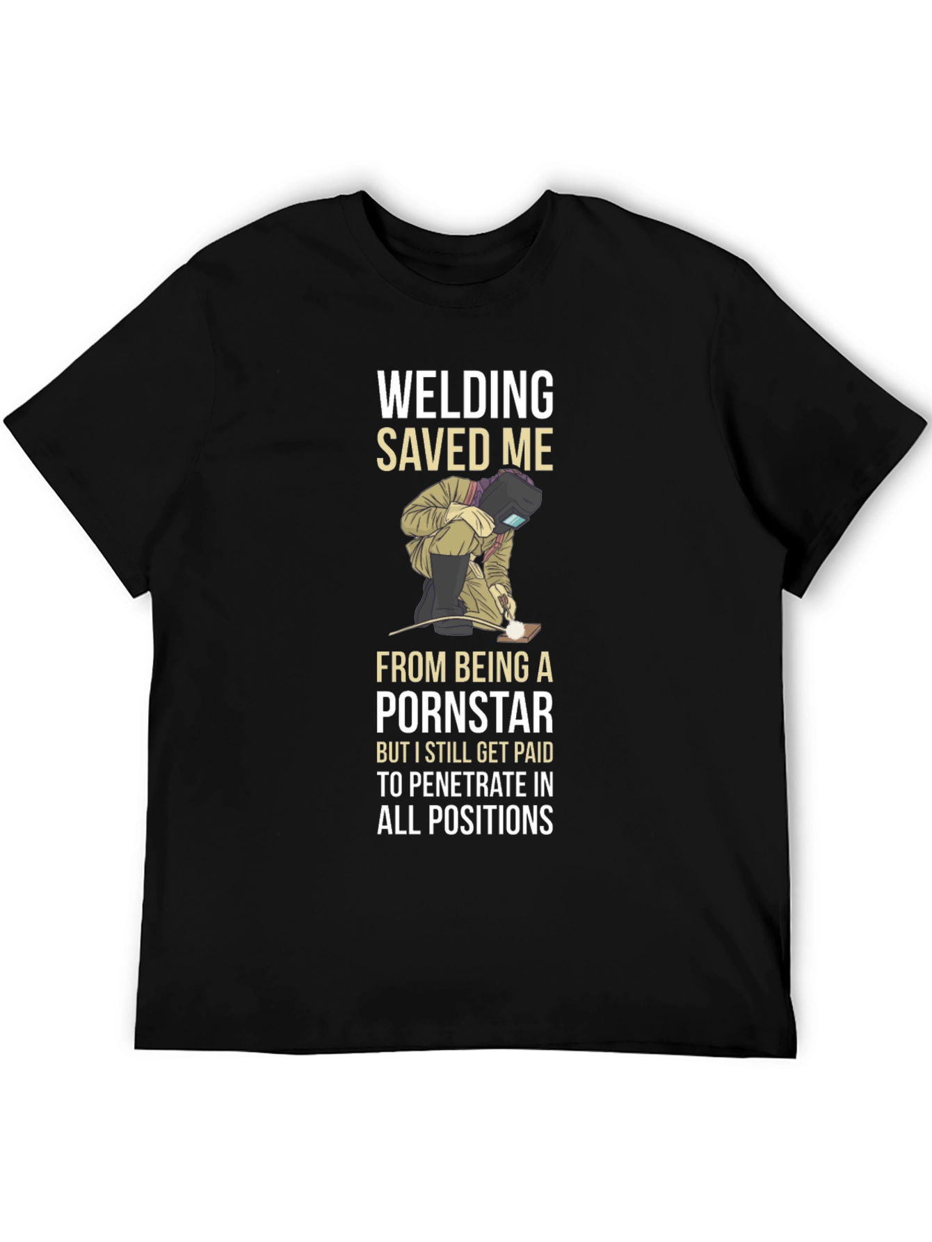 Welding Saved Me T-Shirt Funny Welder Tee - 5
