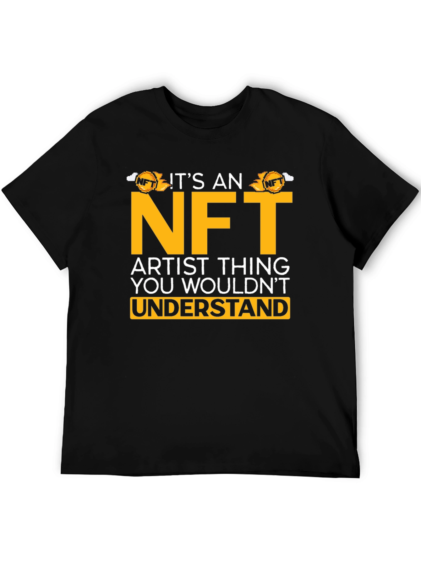 Black NFT Artist T-Shirt - Funny Crypto Art Tee view 5