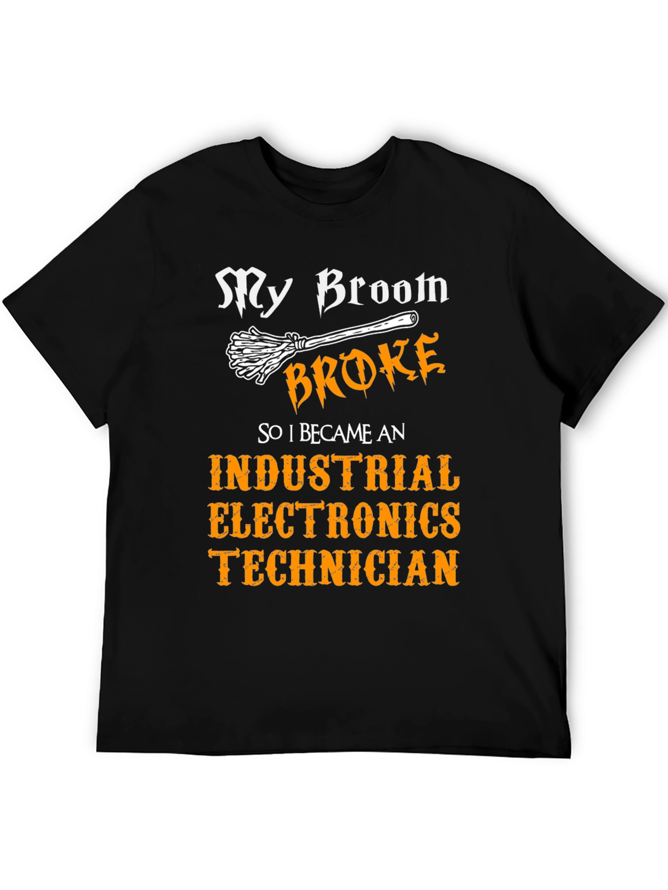 Black Industrial Electronics Technician T-Shirt view 5