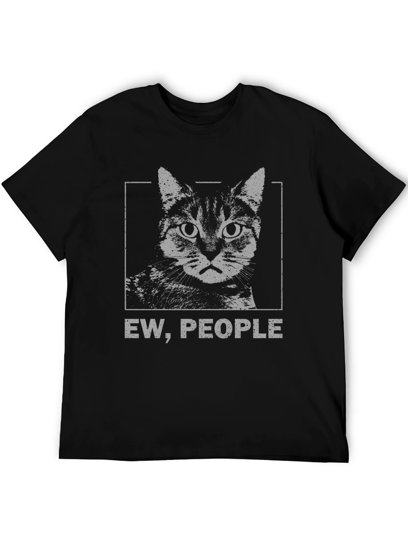 Black Ew, People Cat Graphic T-Shirt view 5