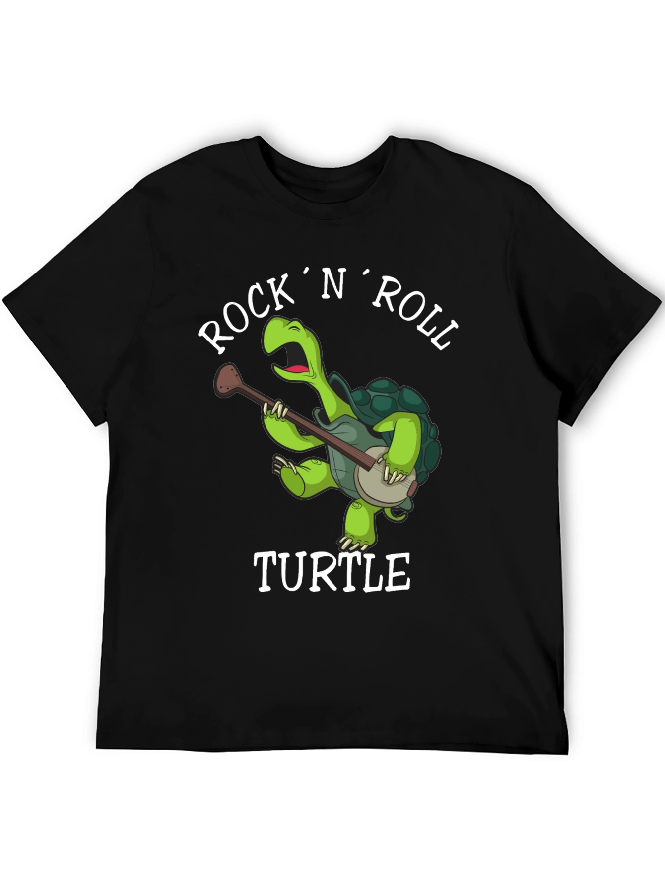 Black Rock 'N' Roll Turtle T-Shirt view 5
