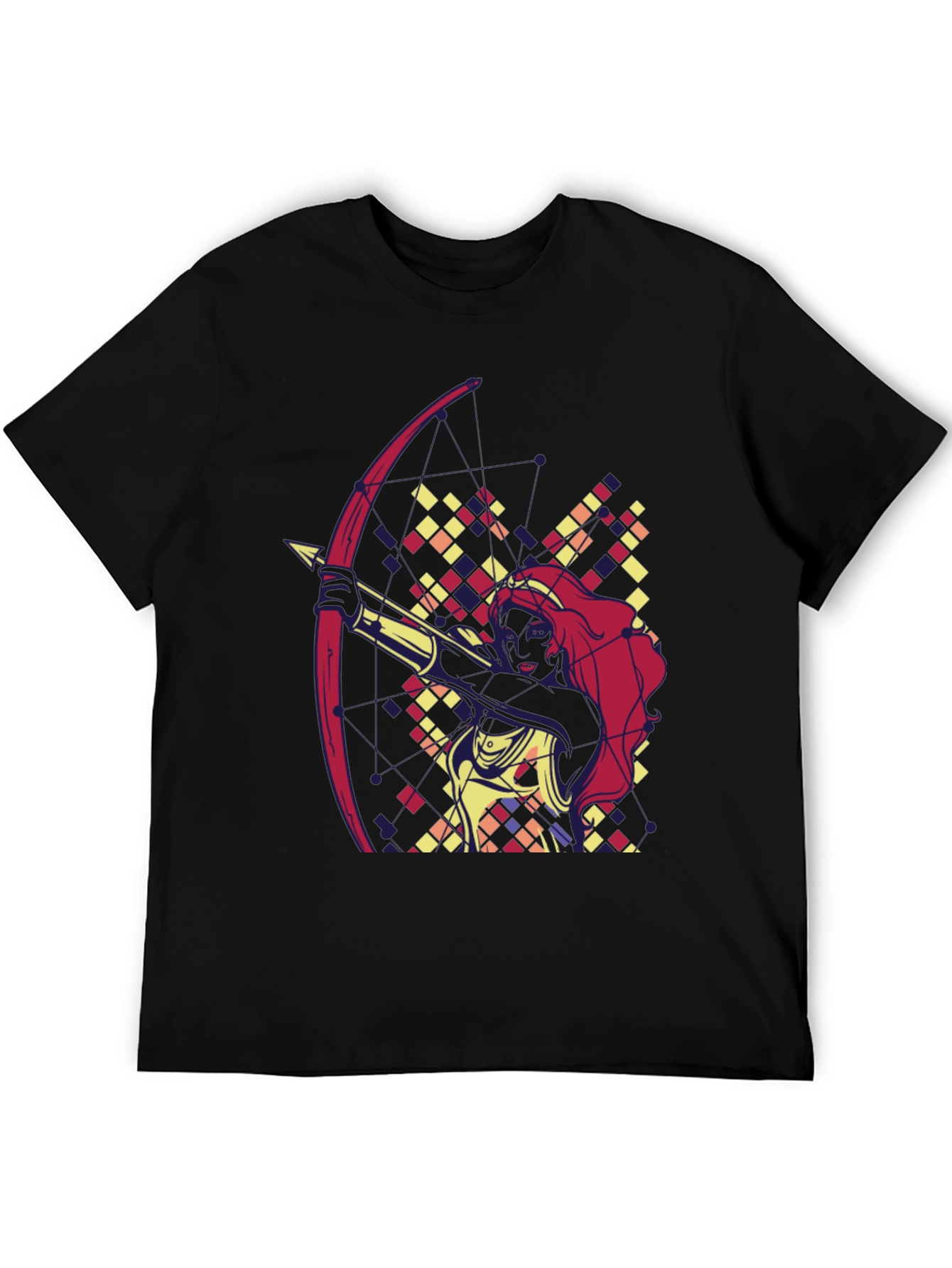 Black Archer Graphic Tee - Trendy Black T-Shirt view 5