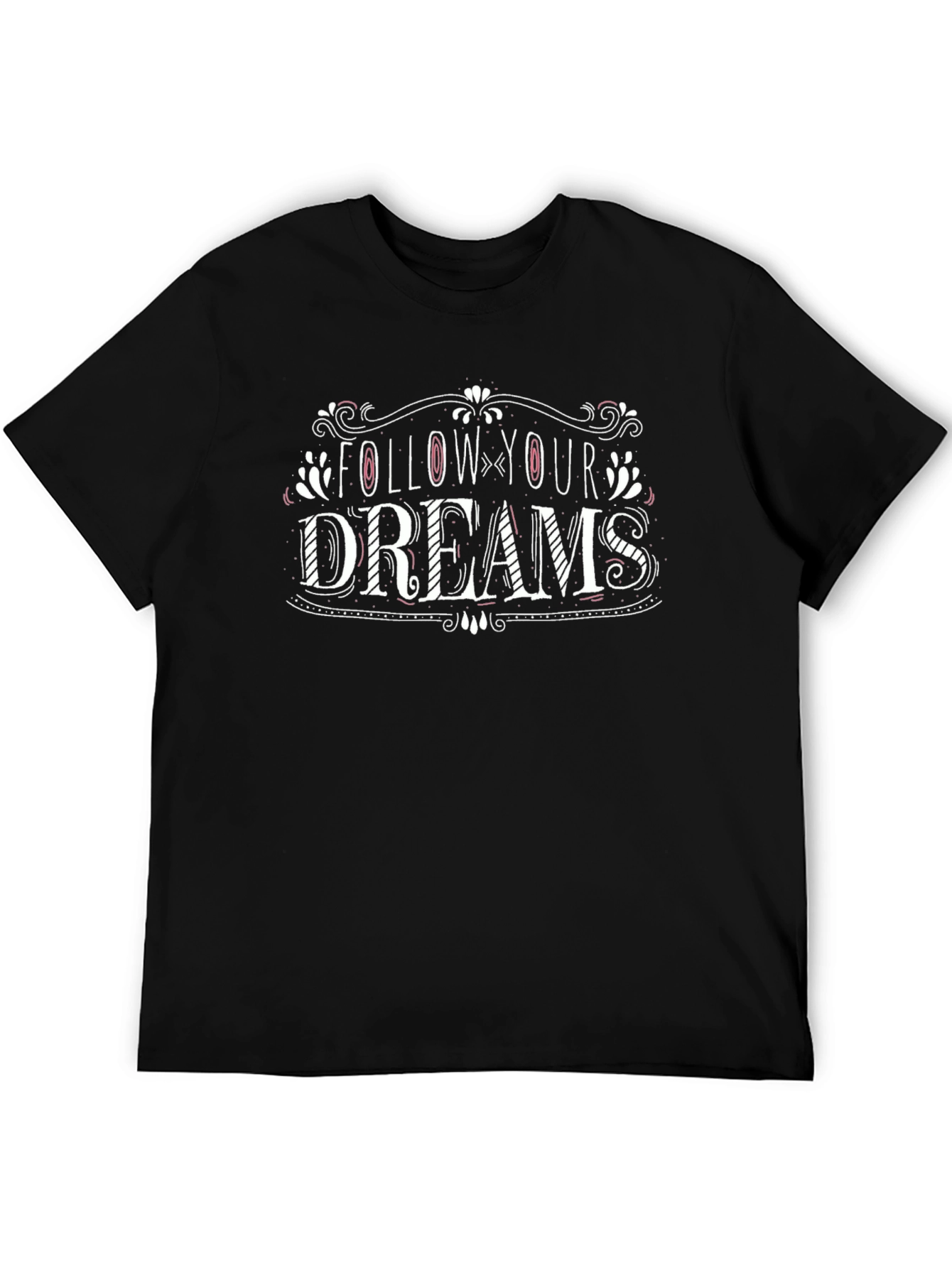 Black Follow Your Dreams Graphic Black T-Shirt view 5
