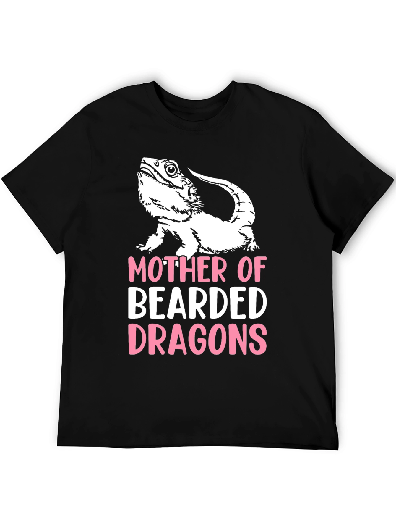 Black Mother of Bearded Dragons T-Shirt view 5