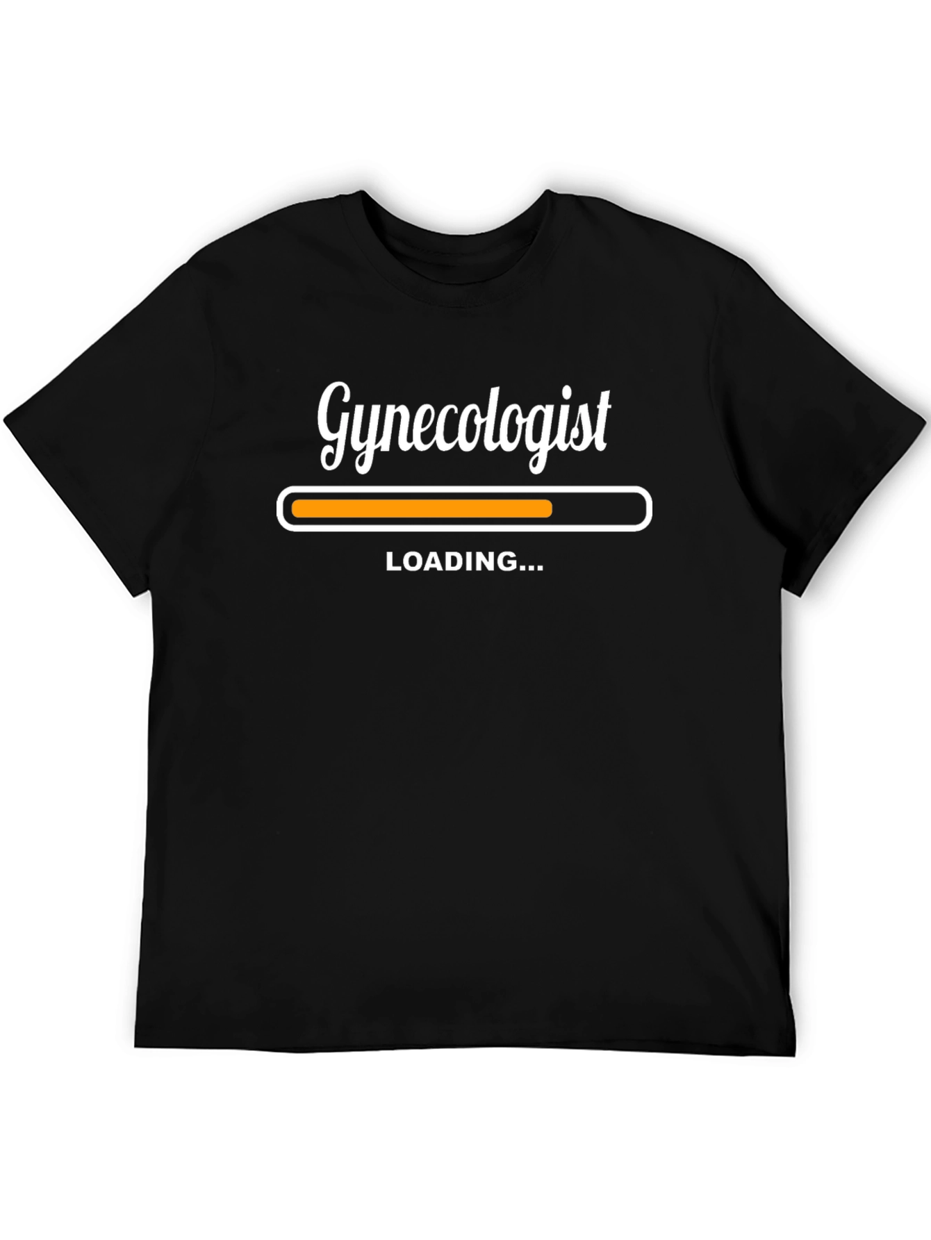 Black Gynecologist Loading Funny Graphic T-Shirt view 5
