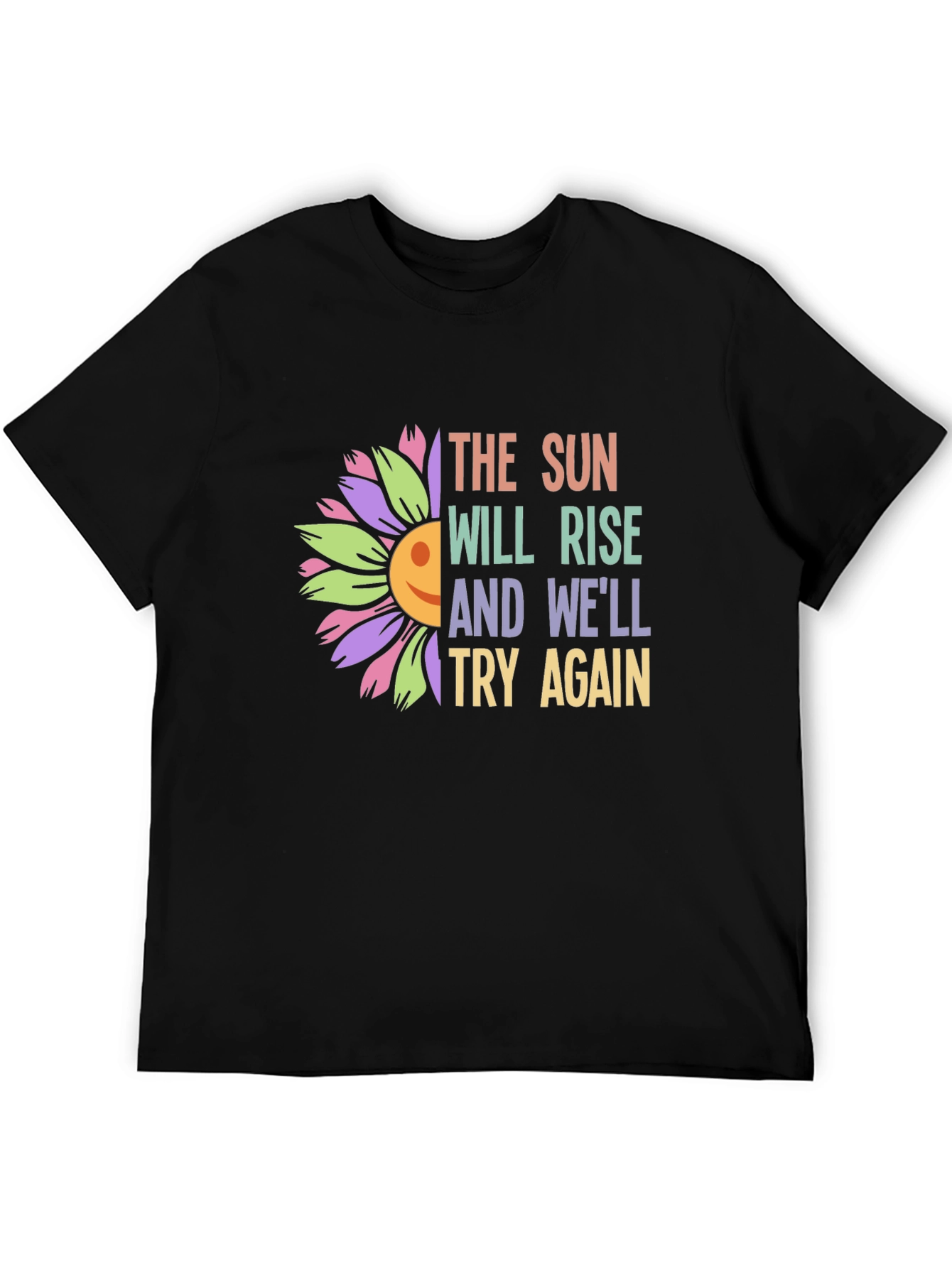 Black Rise Again Sunflower Graphic Tee view 5