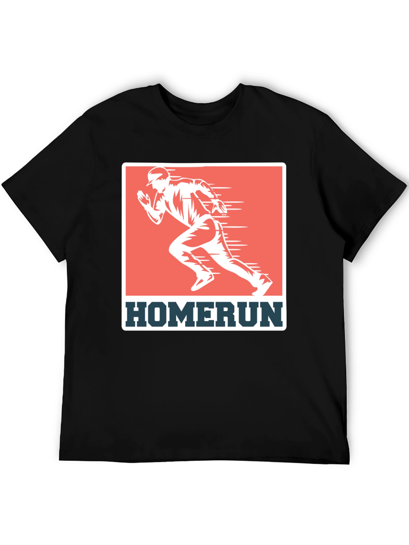 Black Homerun Baseball Graphic Tee view 5