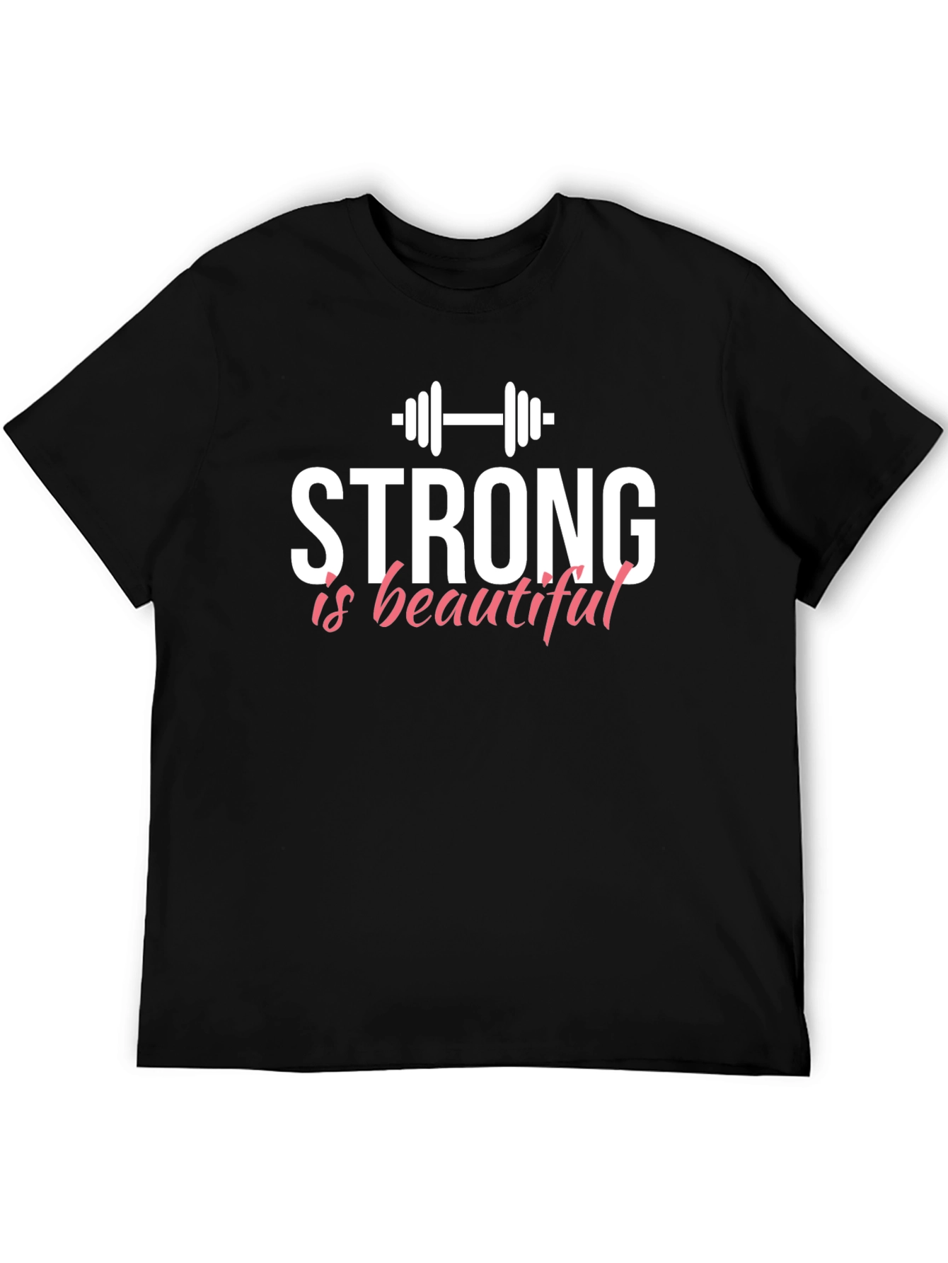 Black Strong Is Beautiful Graphic T-Shirt view 5