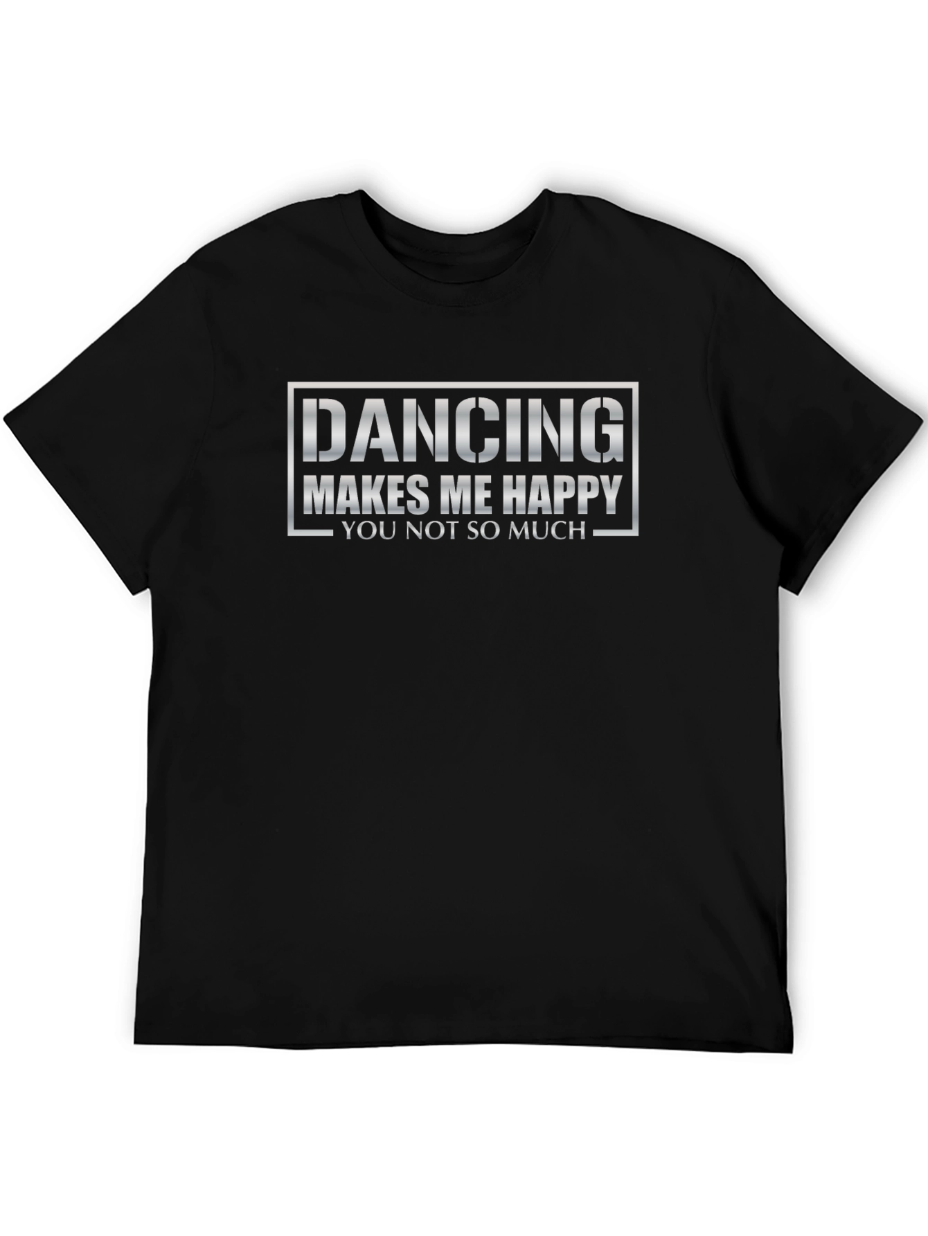 Black Dancing Makes Me Happy Graphic T-Shirt view 5