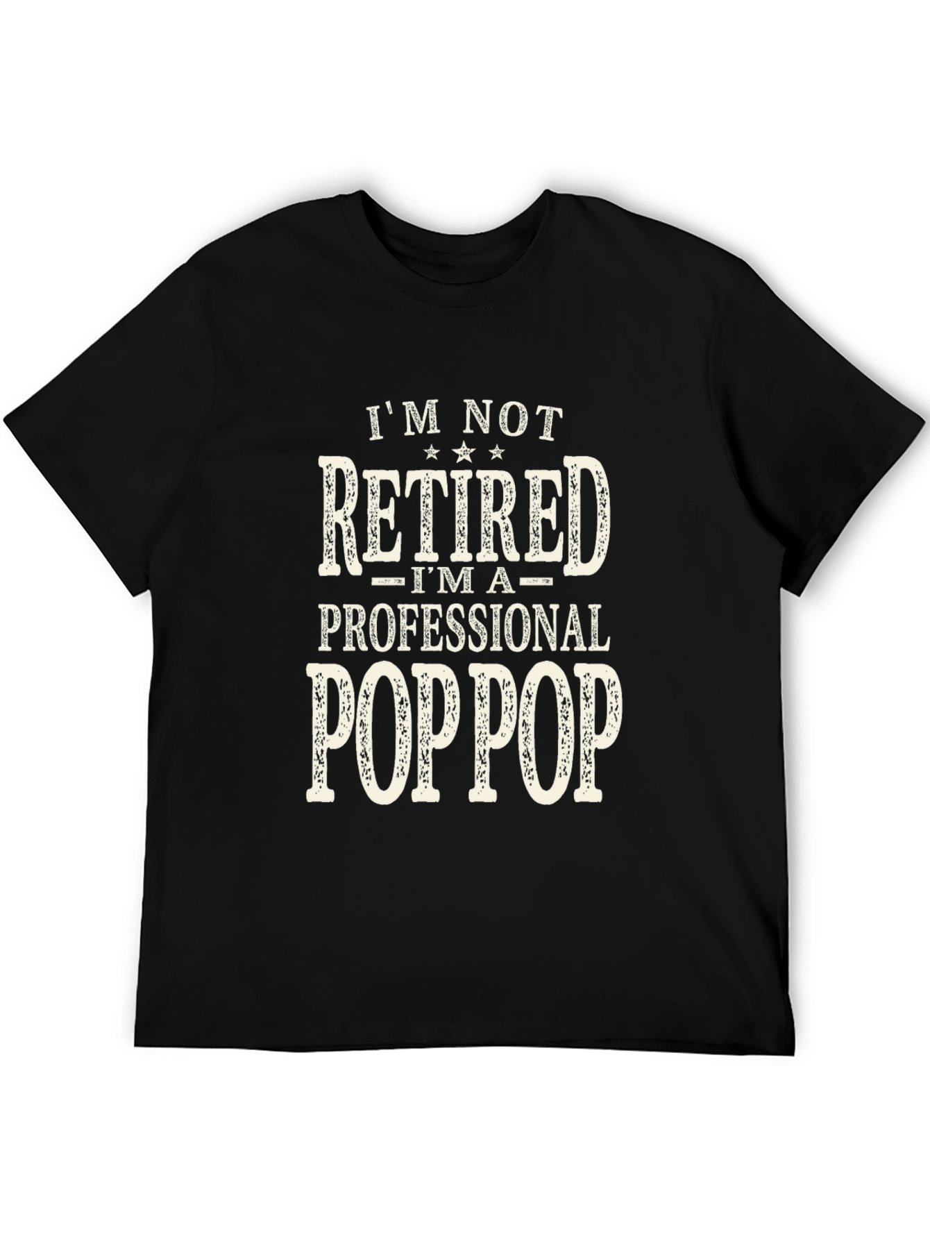 Black Professional Poppop Funny T-Shirt view 5