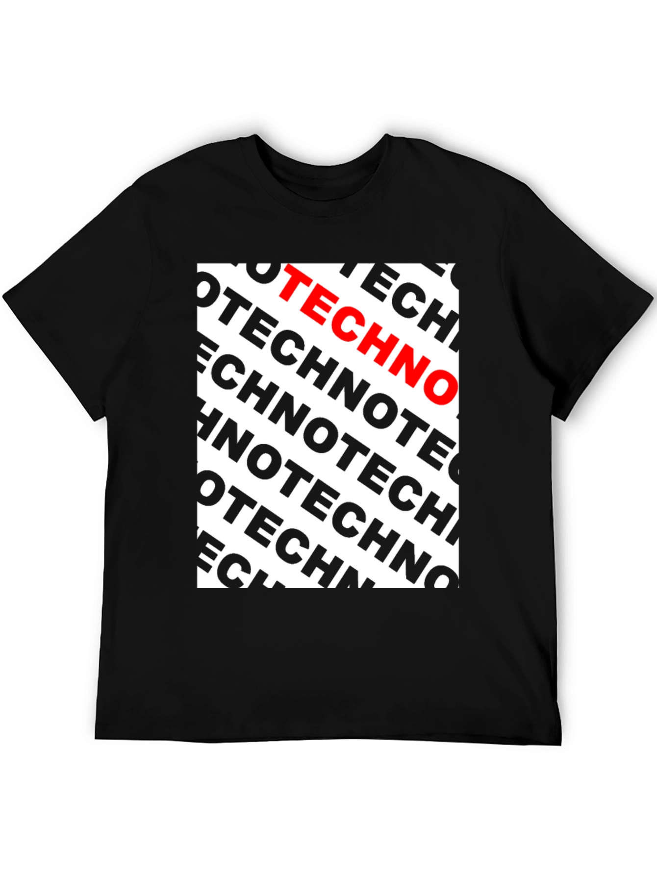 Techno Pattern T-Shirt - Bold Graphic Tee - 5