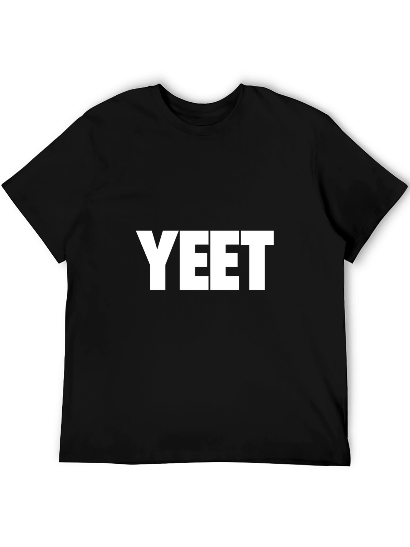 Black YEET Graphic Tee - Casual Style, Black view 5