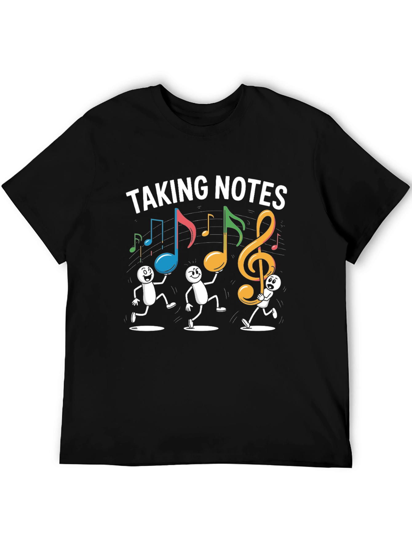 Black Taking Notes Graphic Tee view 5