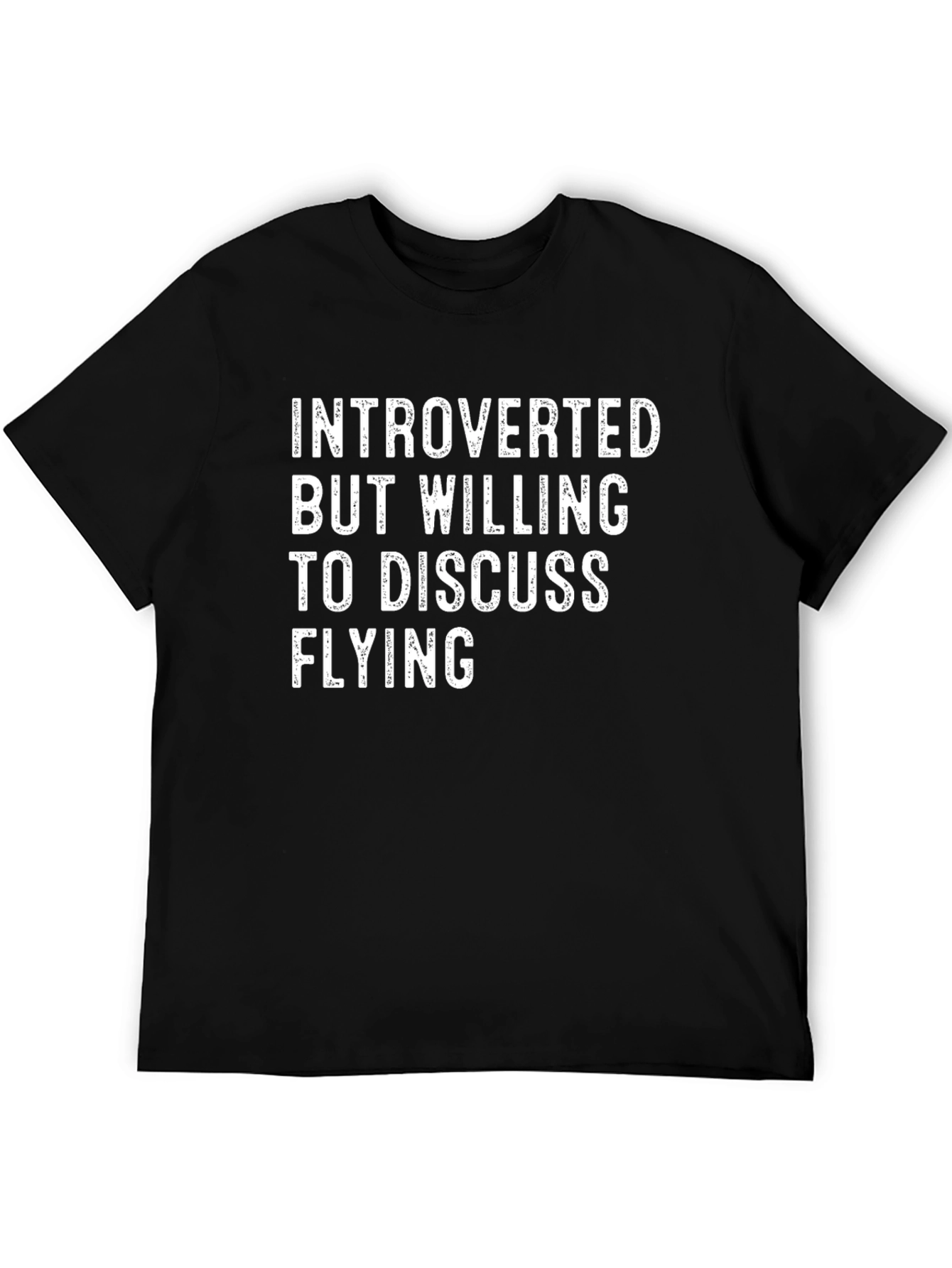 Black Introverted Flying T-Shirt view 5