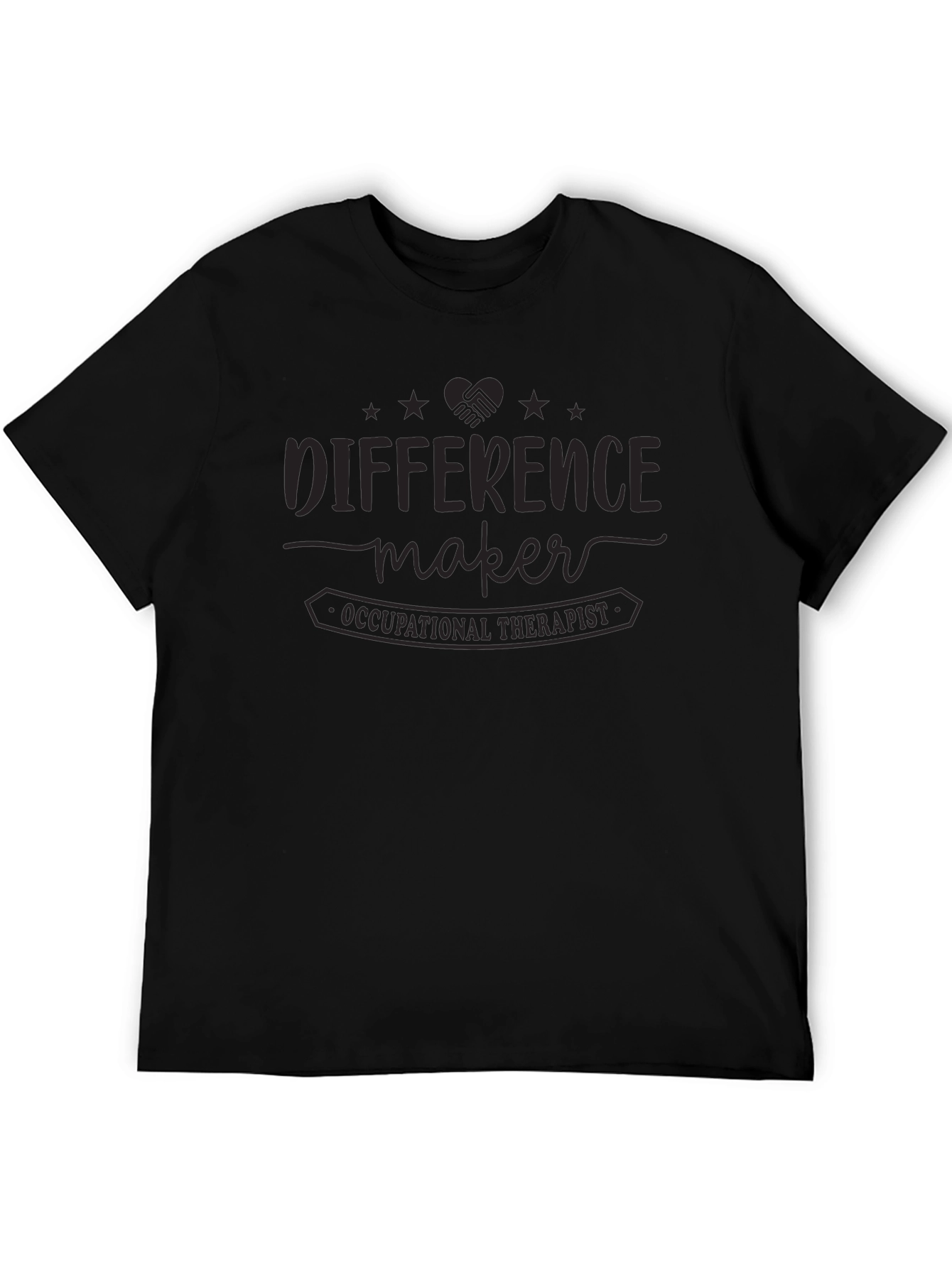 Black Occupational Therapist T-Shirt: Difference Maker view 5