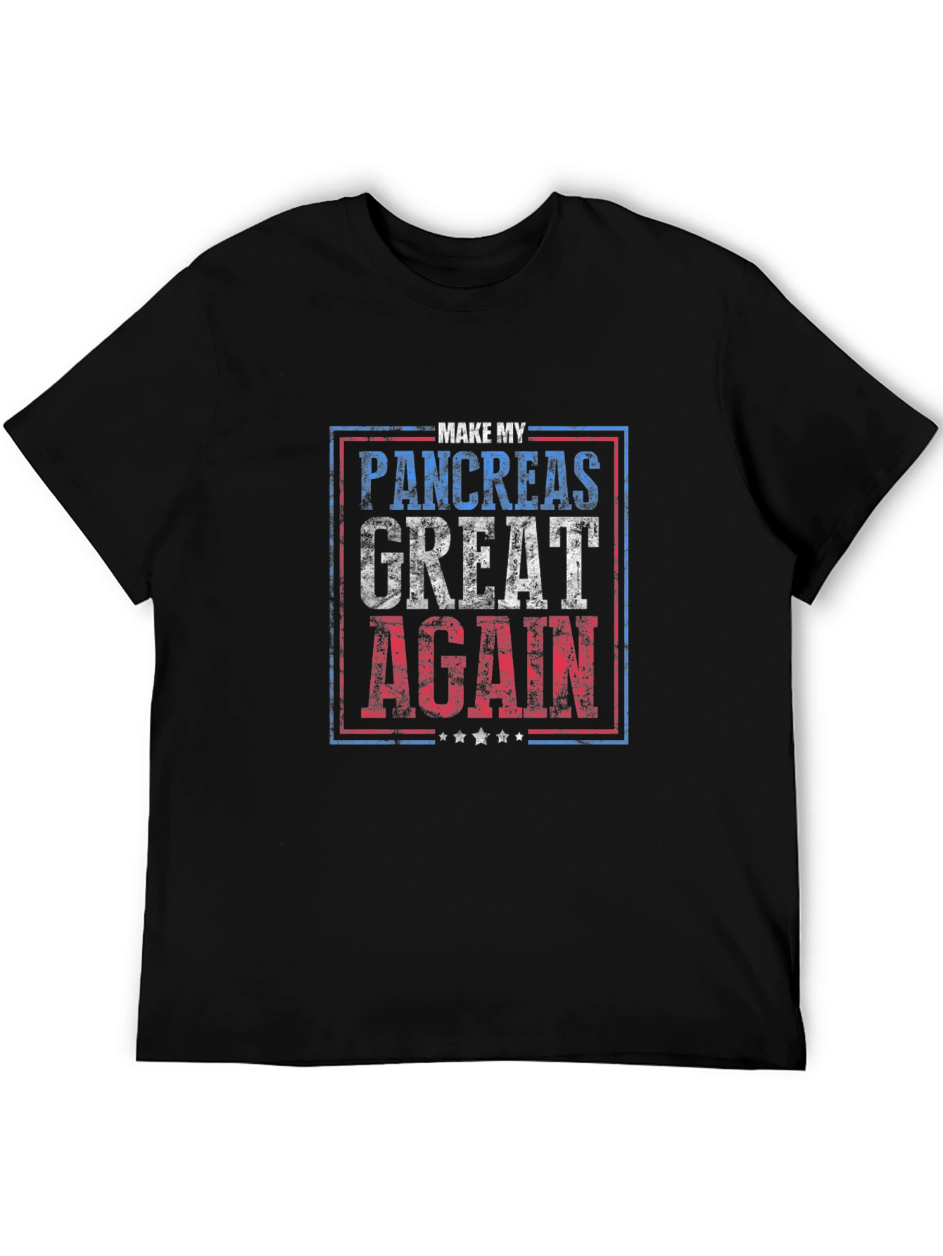 Black Make My Pancreas Great Again T-Shirt view 5