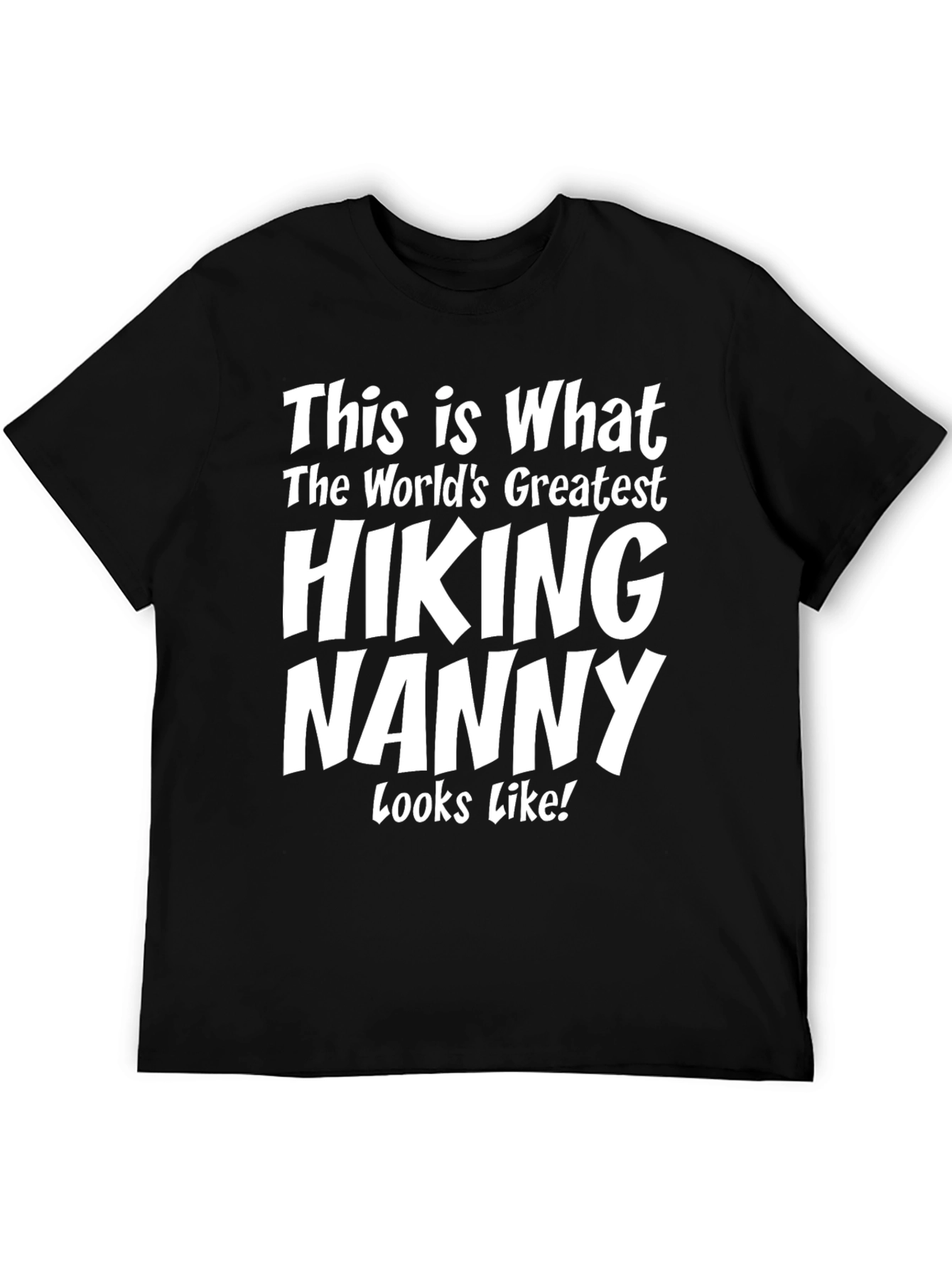 Black Hiking Nanny T-Shirt view 5