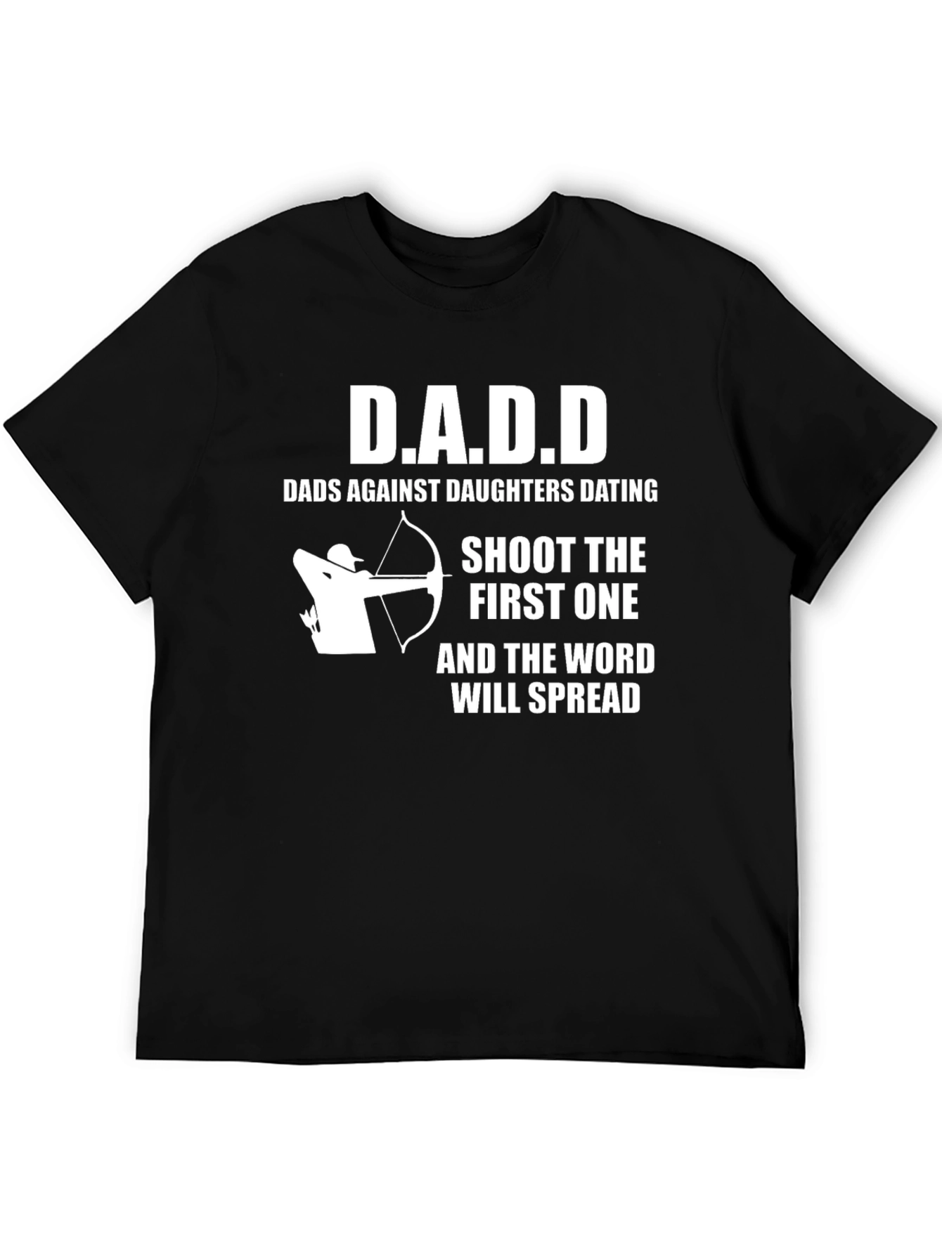 Black D.A.D.D. Graphic T-Shirt - Funny Dad Humor Tee view 5