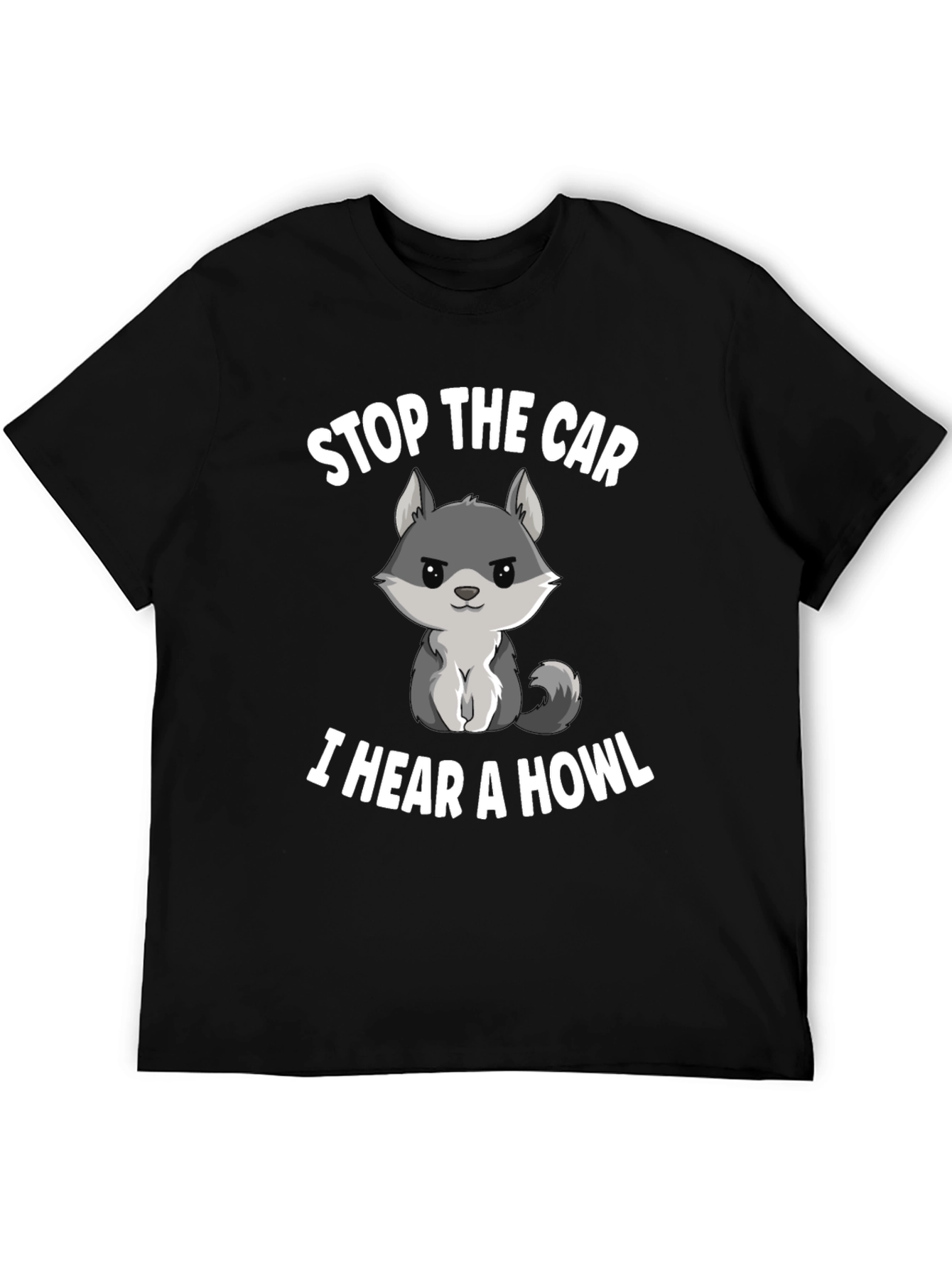 Black Stop the Car, I Hear a Howl T-Shirt view 5