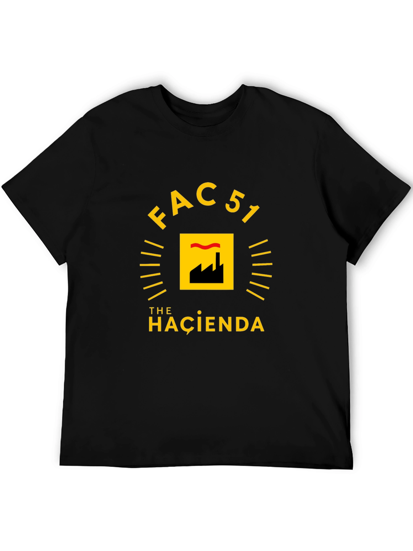 Black FAC 51 The Hacienda T-Shirt - Black view 5