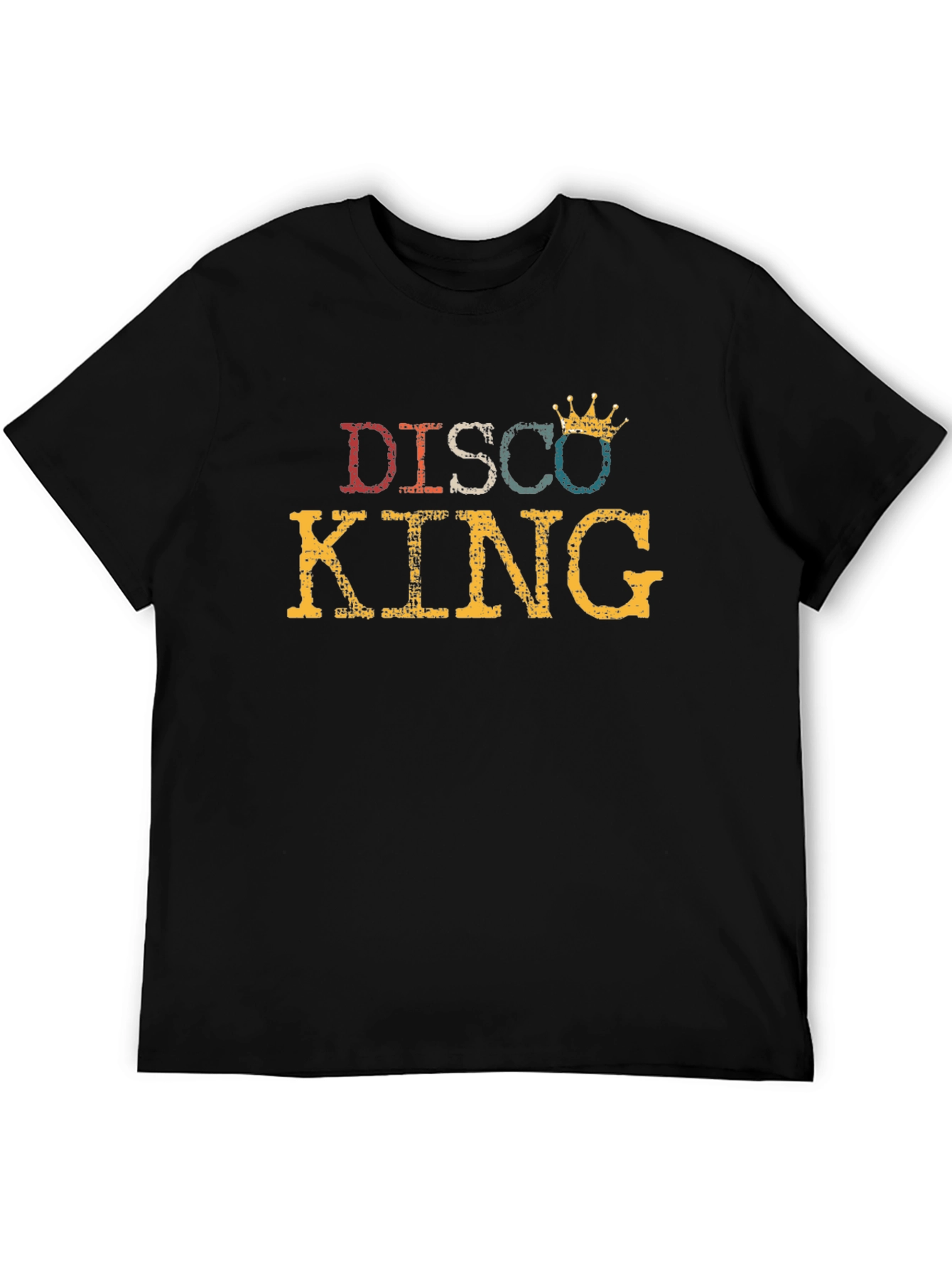 Black Disco King Vintage Style T-Shirt view 5