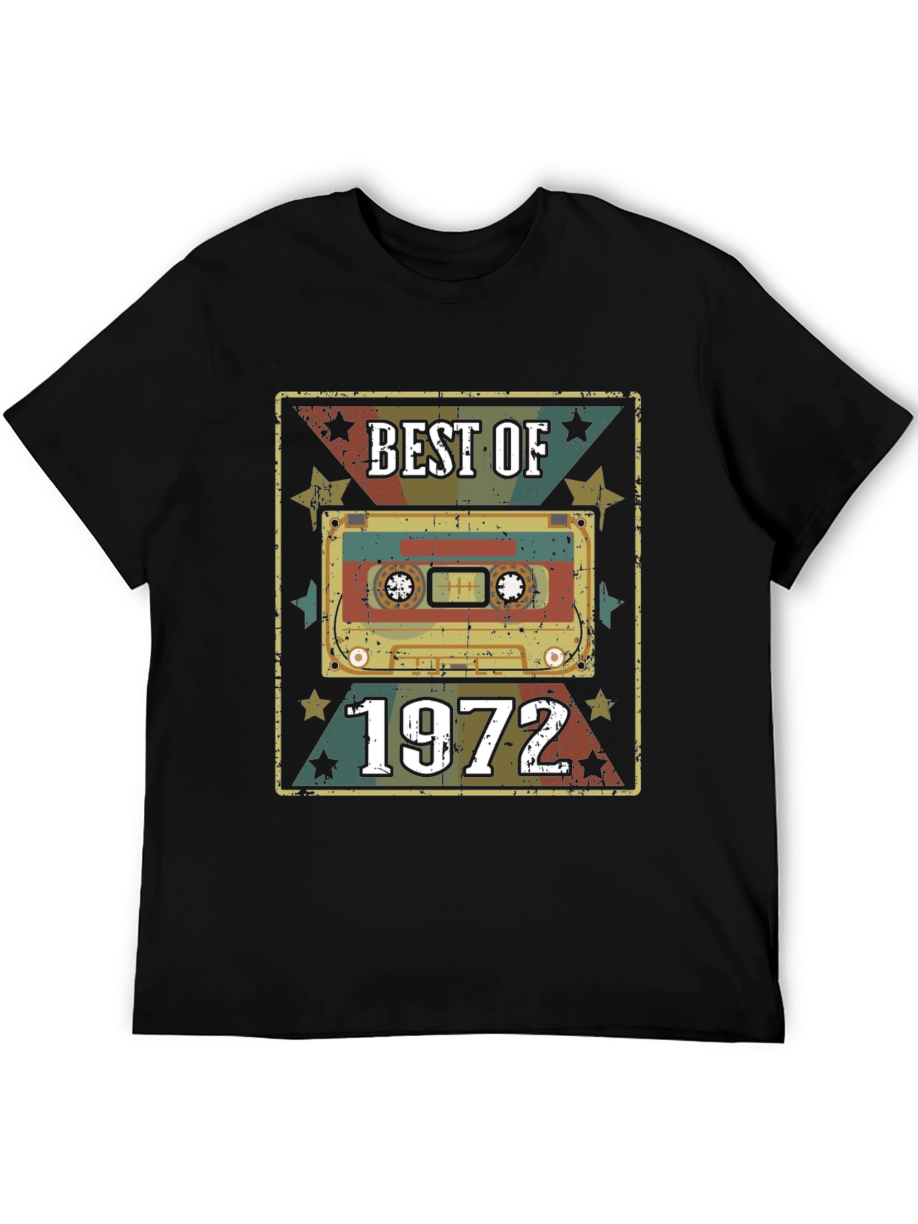 Black Best of 1972 Cassette Tape Graphic Tee view 5