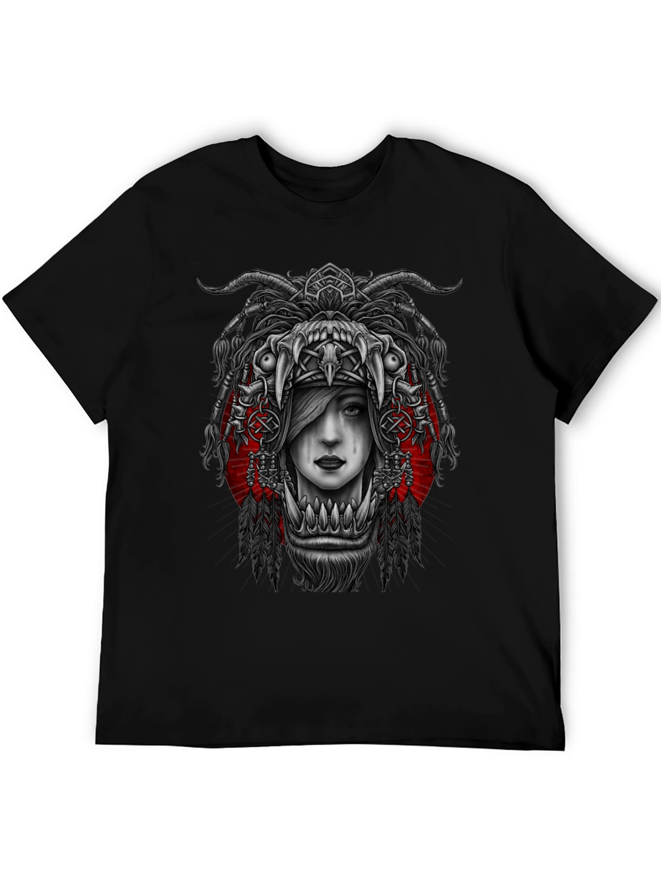 Black Tribal Queen Graphic Tee view 5