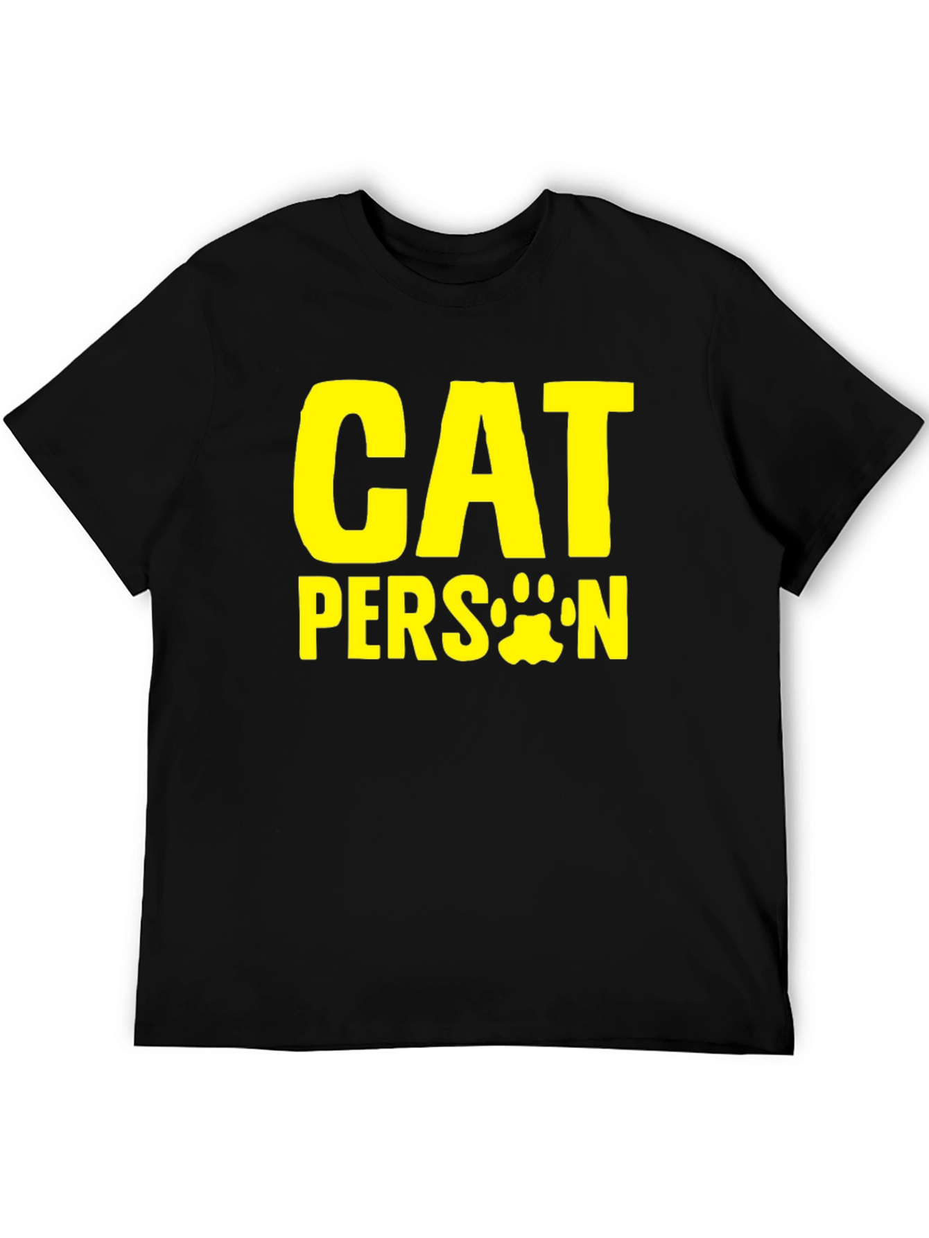 Black Cat Person T-Shirt - Funny Pet Lover Tee view 5