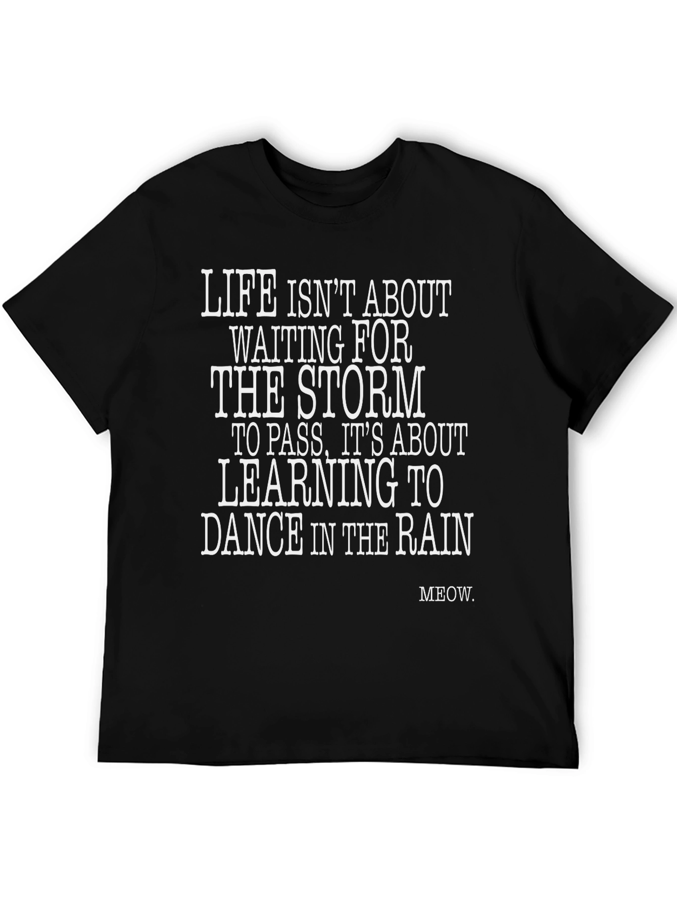 Black Dance in the Rain Graphic Tee - Black view 5