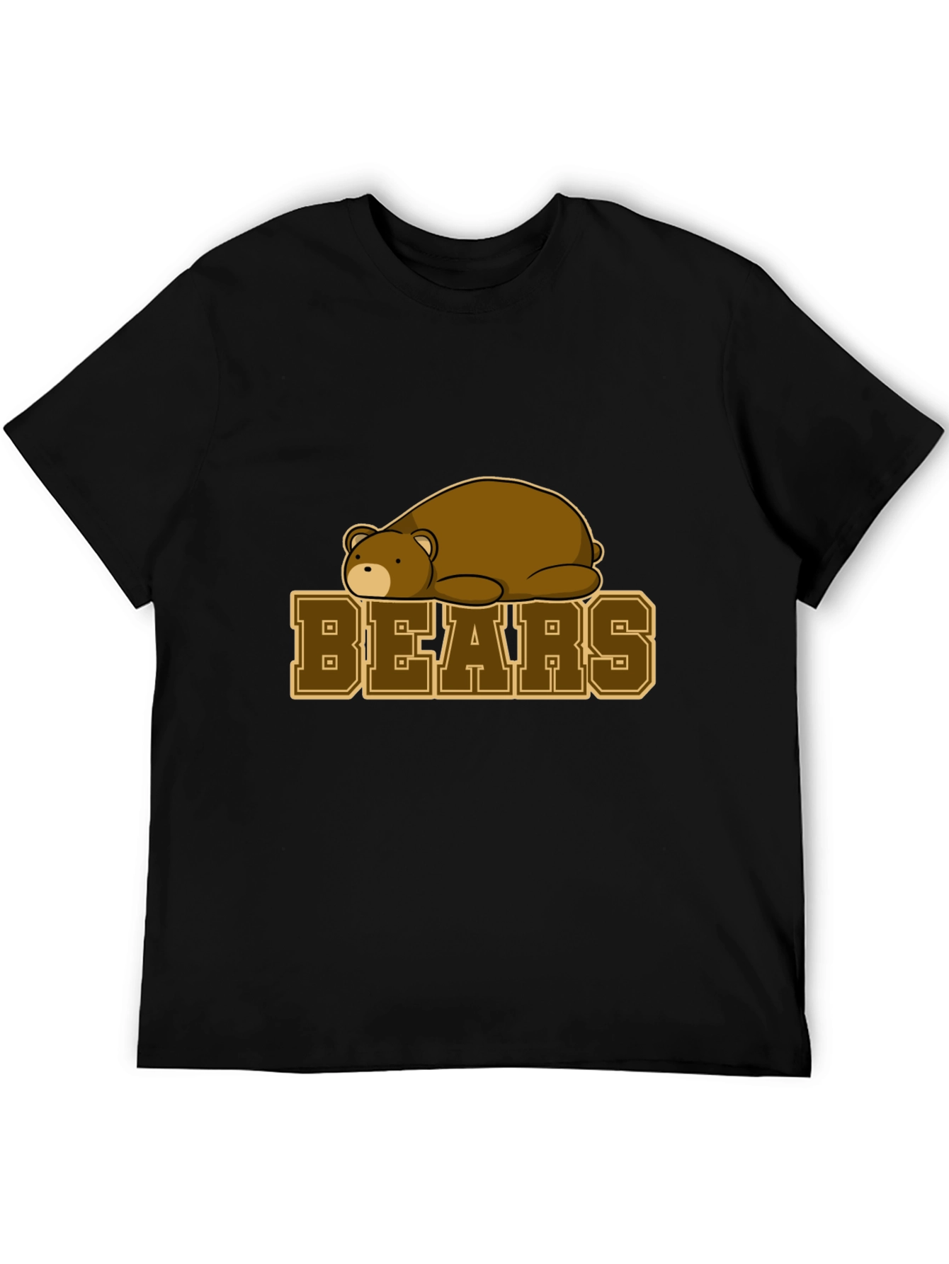 Black Bears Graphic T-Shirt - Black Cotton Tee view 5