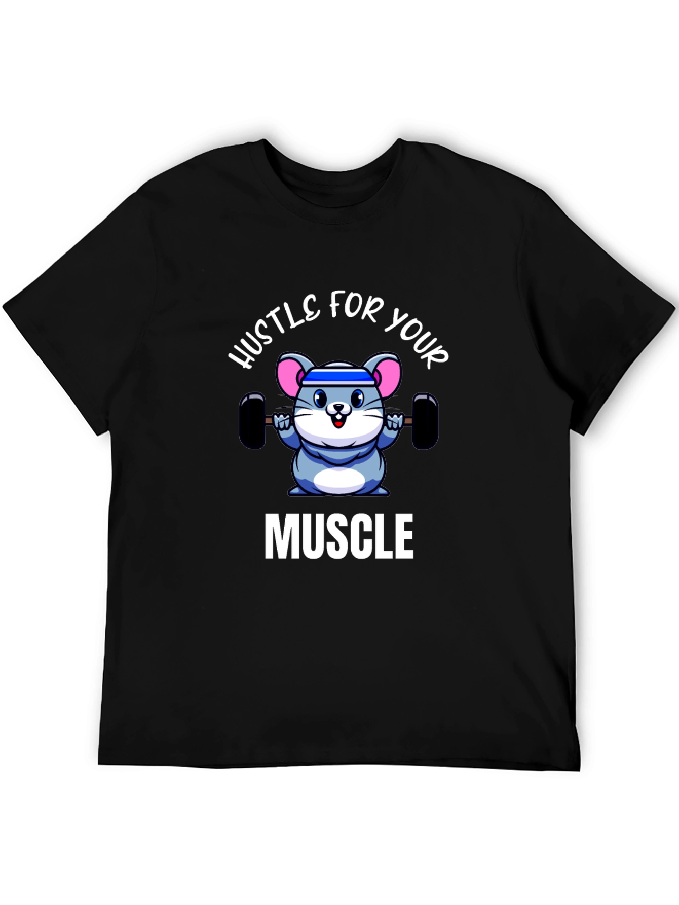 Black Hustle for Your Muscle T-Shirt view 5