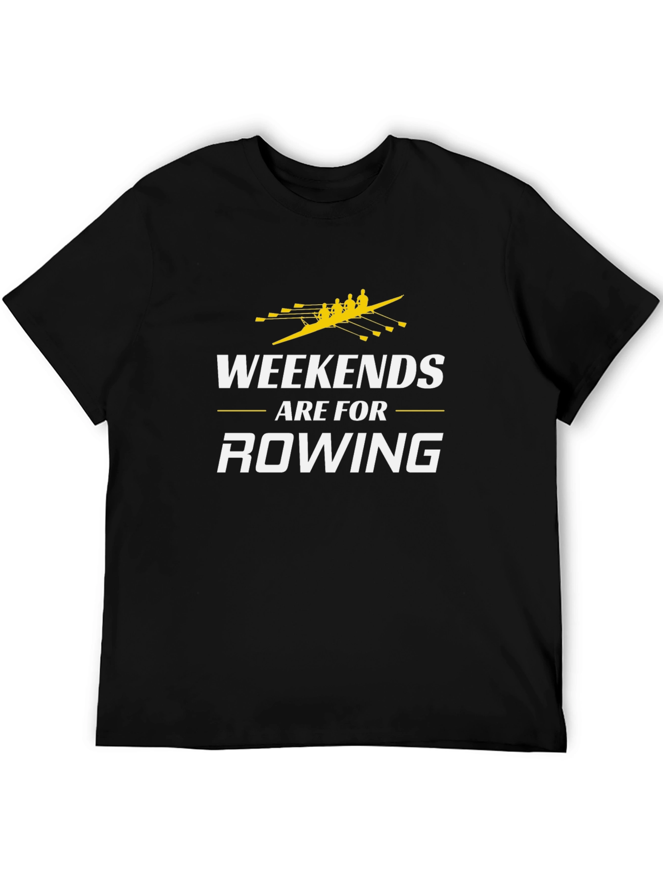 Black Weekends are for Rowing T-Shirt view 5