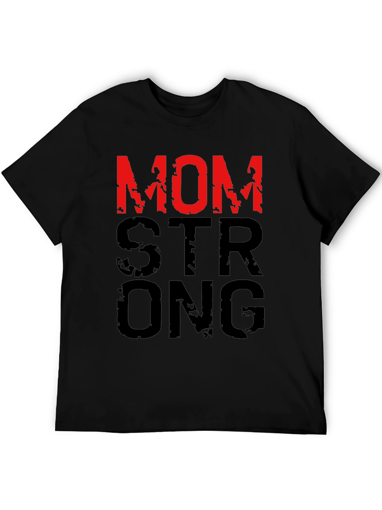 Mom Strong Graphic T-Shirt - Black - 5