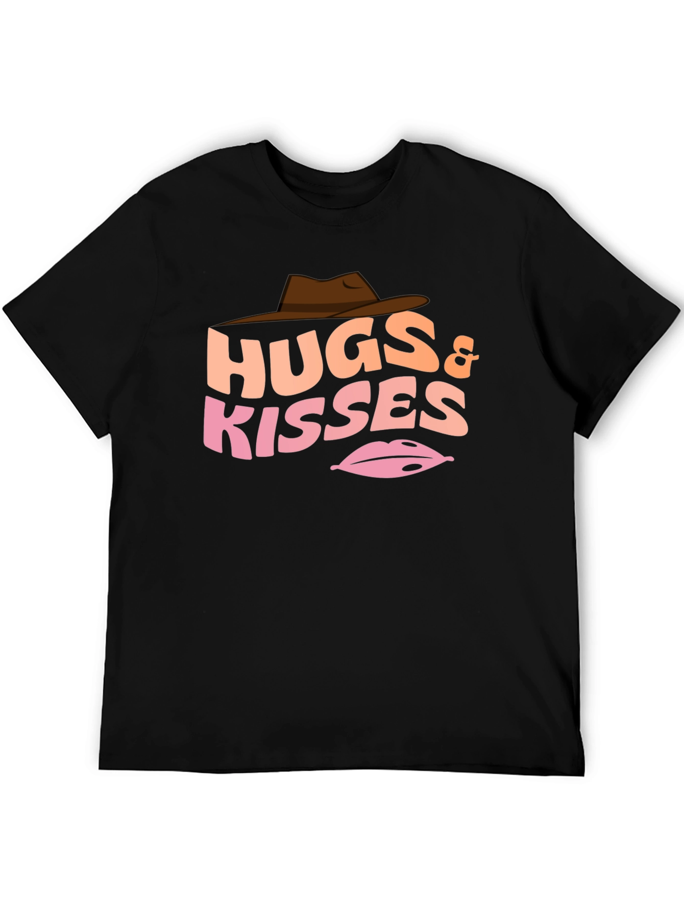Black Hugs & Kisses Graphic T-Shirt - Western Style view 5