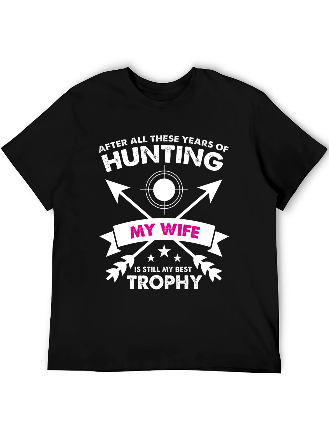 Black Hunting Wife Trophy Graphic Tee view 5