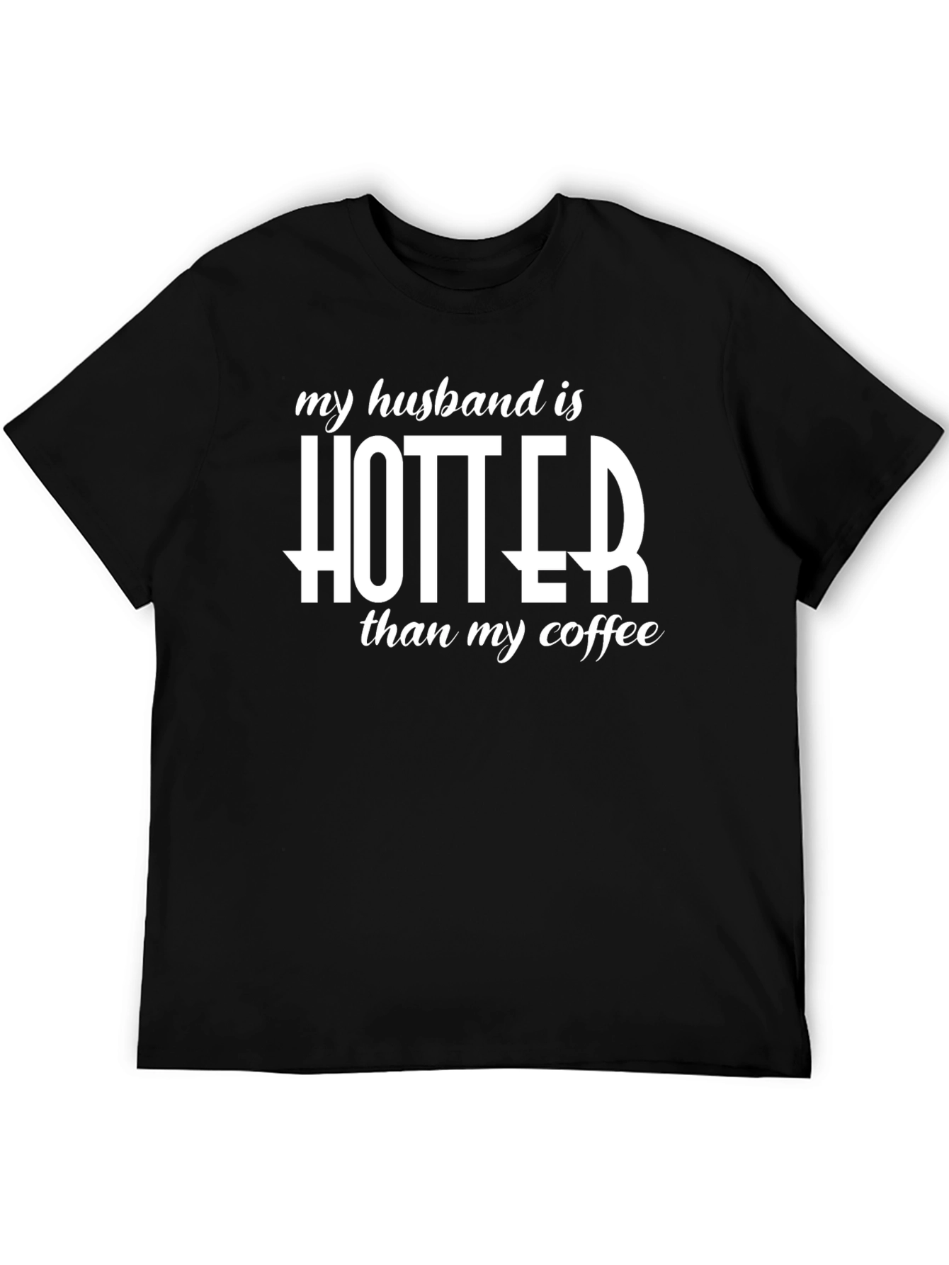 Black Hot Husband Tee - Coffee Lover's Humor view 5