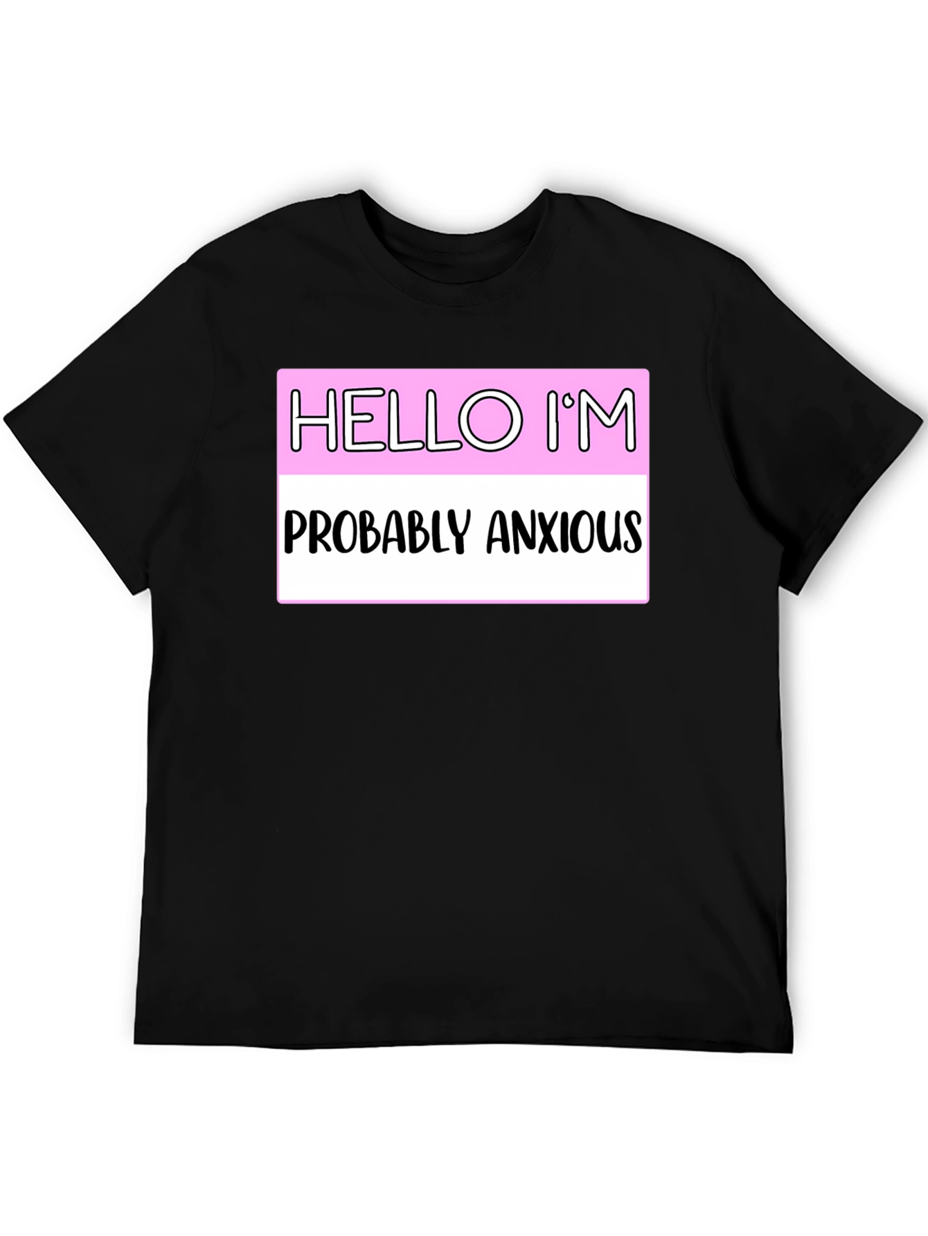 Black Anxious Introvert Graphic Tee - Express Yourself! view 5
